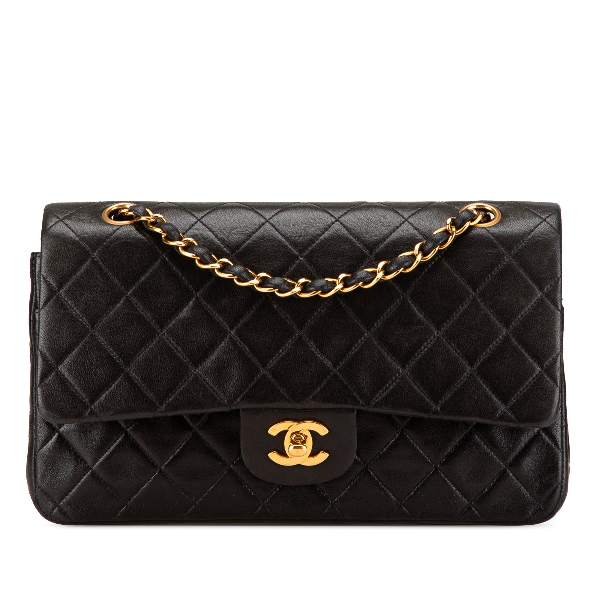 Chanel Chanel Medium Classic Lambskin Double Flap Black Size ONE SIZE - 1 Thumbnail