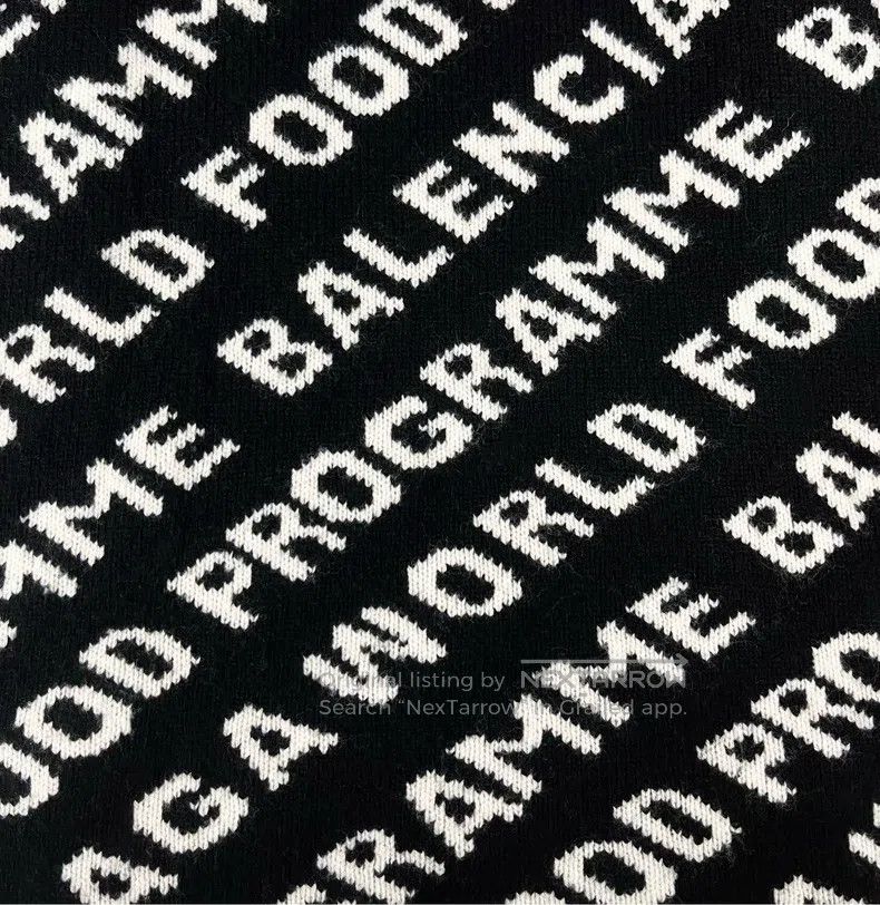 Balenciaga Balenciaga Black and White Barrage Full-Print Letter Logo Size US M / EU 48-50 / 2 - 5 Thumbnail