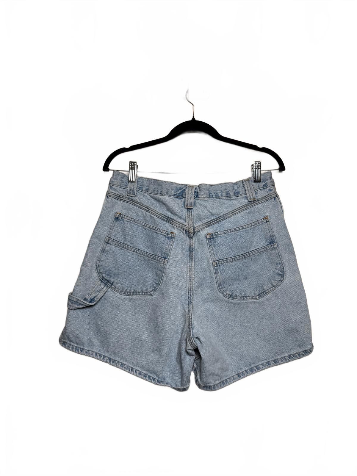 Designer Vintage 90s Bugle Boy Classic Blue Jean Carpenter Shorts Size 34" / US 12 / IT 48 - 5 Thumbnail