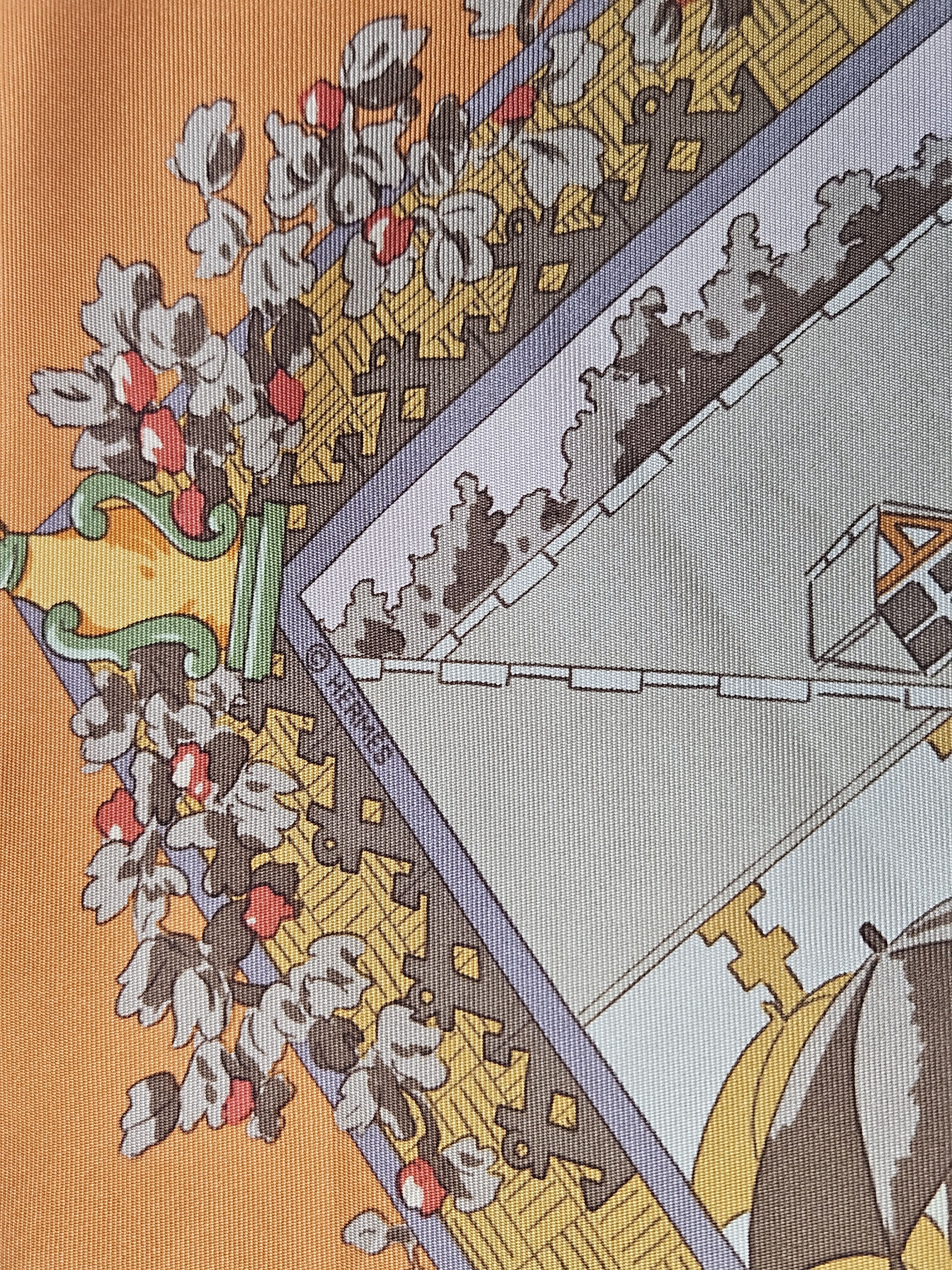 Hermes Hermes Un Siecle de Courses a Deauville silk scarf Size ONE SIZE - 4 Thumbnail