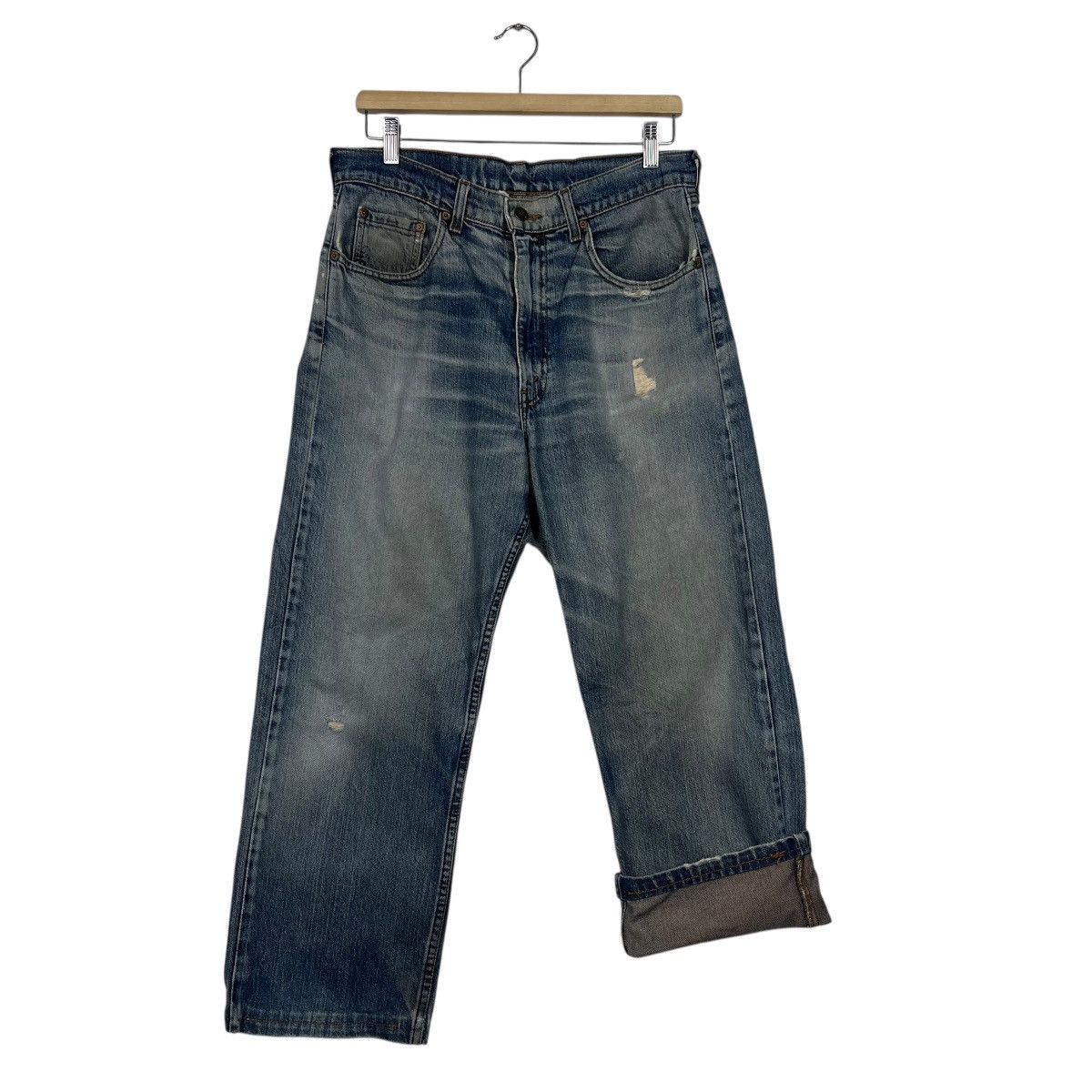 Levi's Vintage Levis Distressed Motive Denim Jeans Size US 32 / EU 48 - 11 Thumbnail