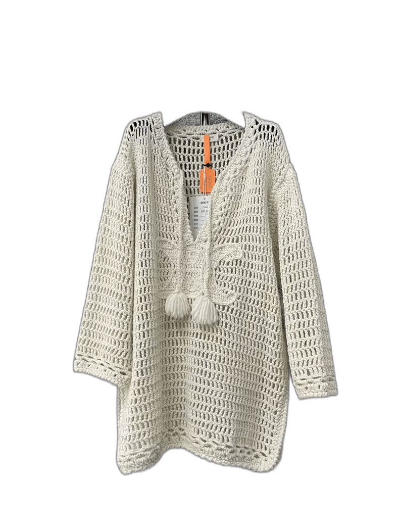 Celine Celine Hollow Knit Sweater with Drawstring Size US S / EU 44-46 / 1 - 1 Thumbnail