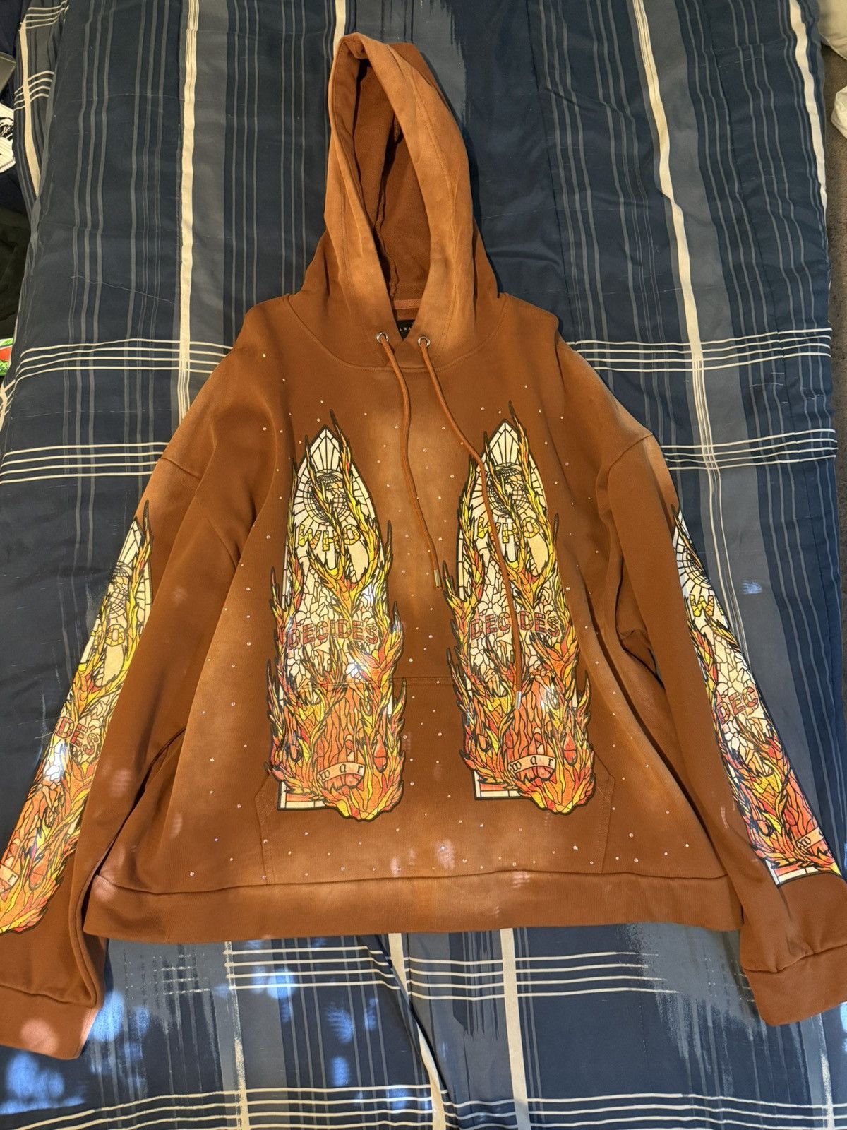 Who Decides War Who Decides War Flame Glass Orange/Rust Hoodie Size US XL / EU 56 / 4 - 1 Thumbnail