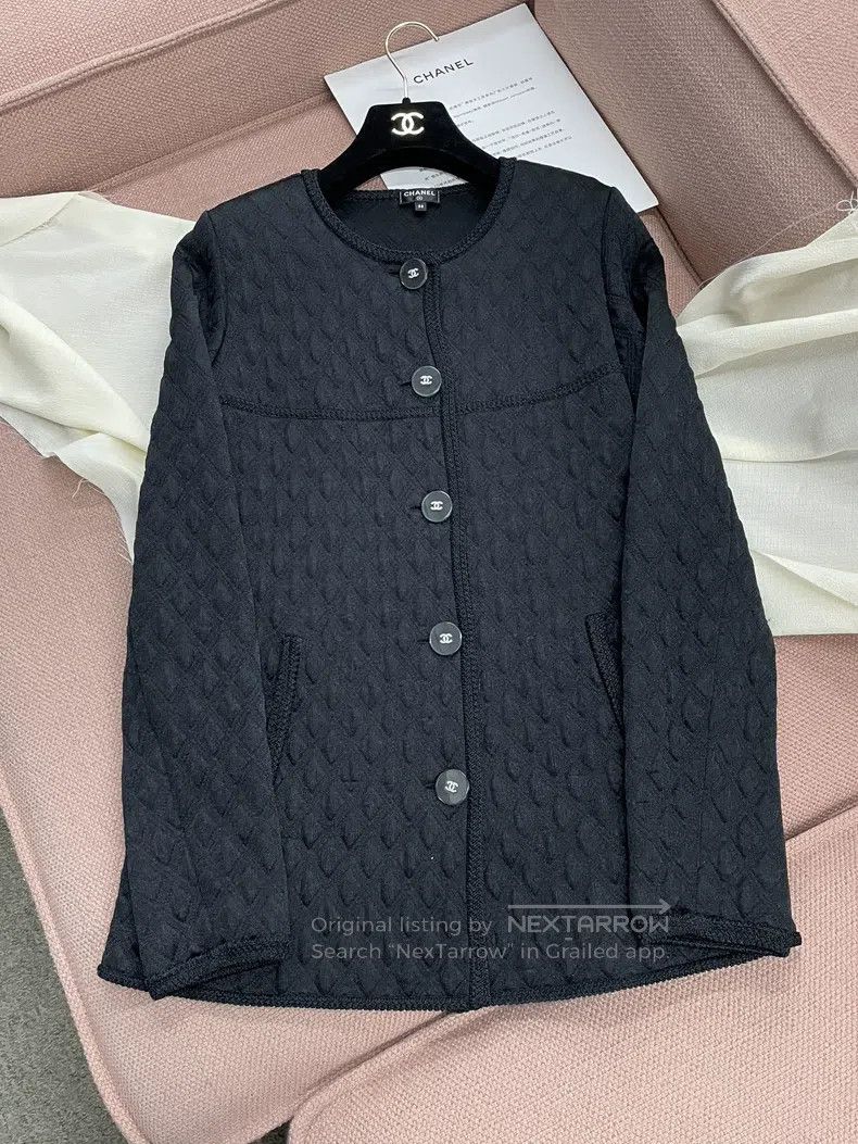 Chanel Chanel Metropolitan series black diamond plaid jacket Size XS / US 0-2 / IT 36-38 - 1 Thumbnail