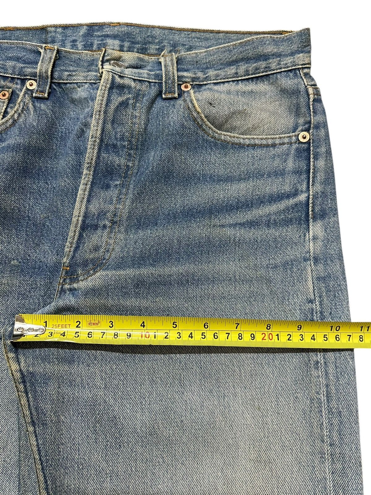 Levi's Vintage 80s Levis 501 Blue Faded Wash Distressed Style Jeans Size US 30 / EU 46 - 15 Thumbnail