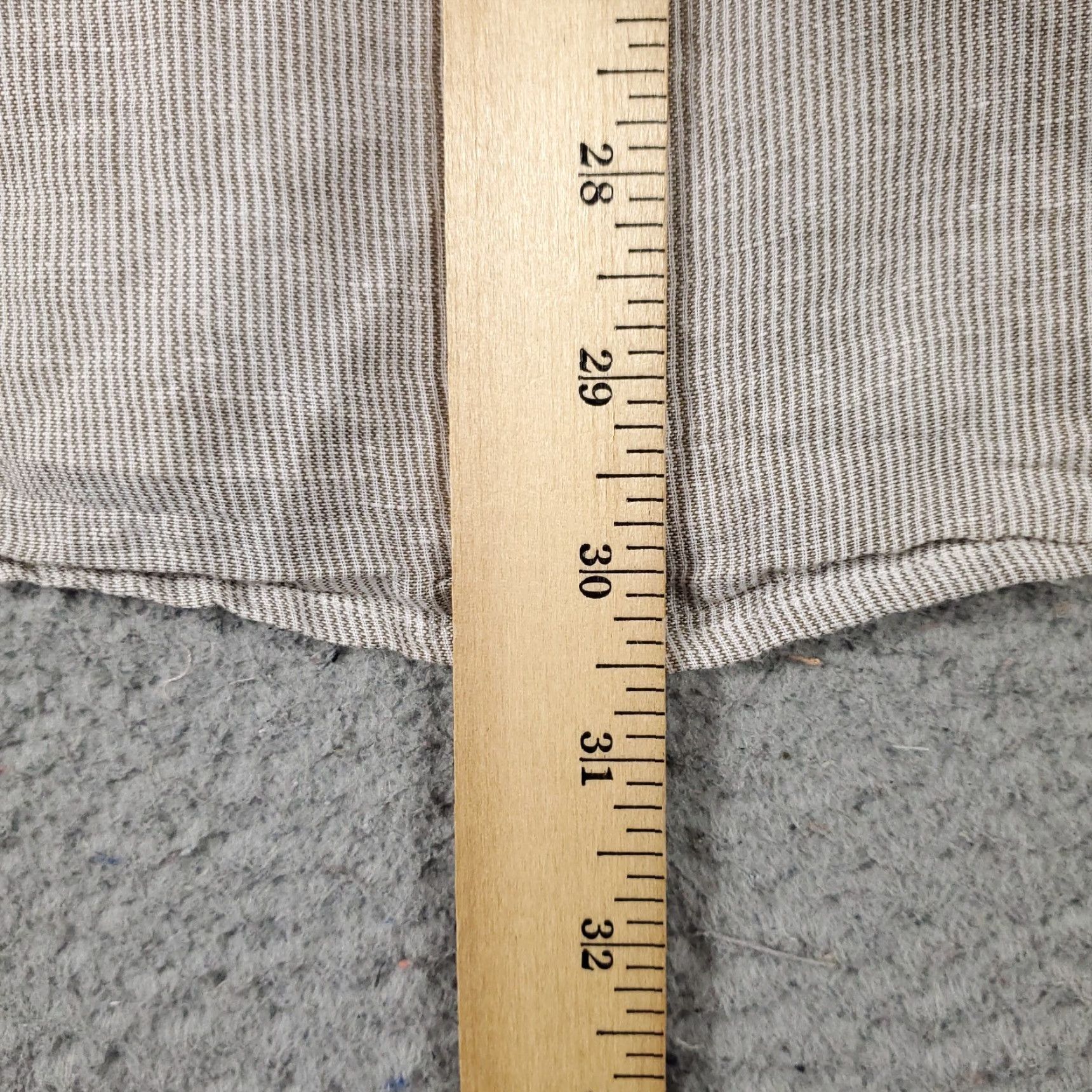 Original Penguin Original Penguin Shirt Adult 2XL Beige Striped Button-Up Long Sleeve Cotton Woven Casual Business Workwear Logo Mens Size US XXL / EU 58 / 5 - 5 Thumbnail
