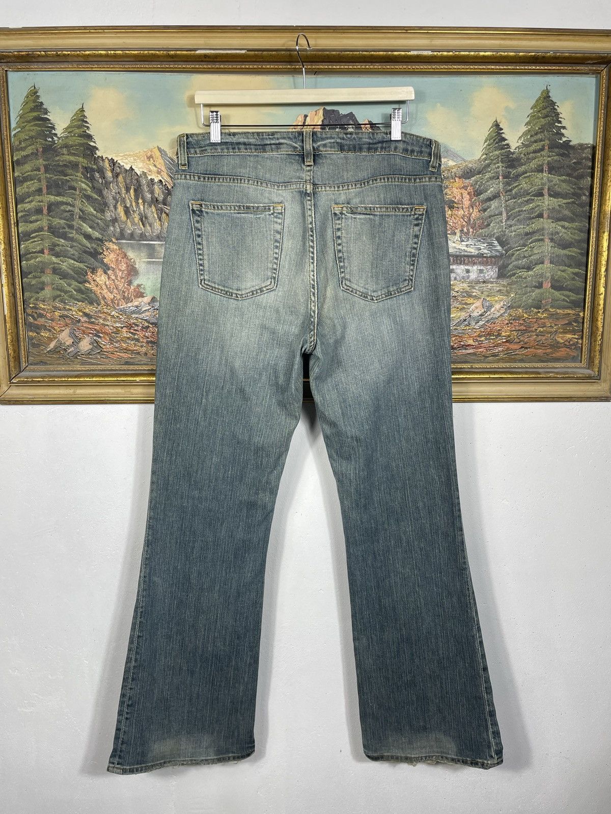 Gap × If Six Was Nine × Vintage Gap Vintage Y2k Denim Jeans Flare Pants Washed Distressed Size US 36 / EU 52 - 6 Thumbnail