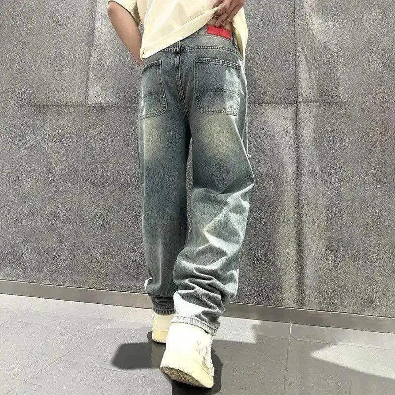 Japanese Brand Torn Jeans High Quaity Broken Holes Male Pants Size US 30 / EU 46 - 4 Thumbnail