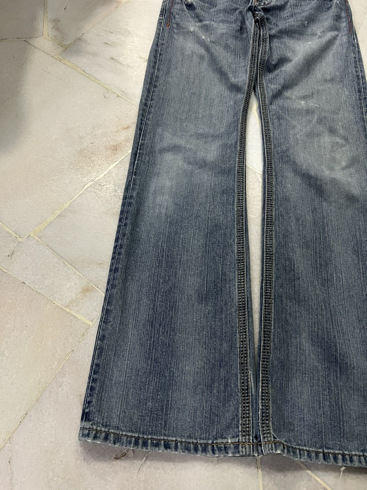 Edwin × If Six Was Nine × Japanese Brand 💥Flare💥Vintage Edwin Backle Back Faded Washed Jeans Size US 28 / EU 44 - 3 Thumbnail