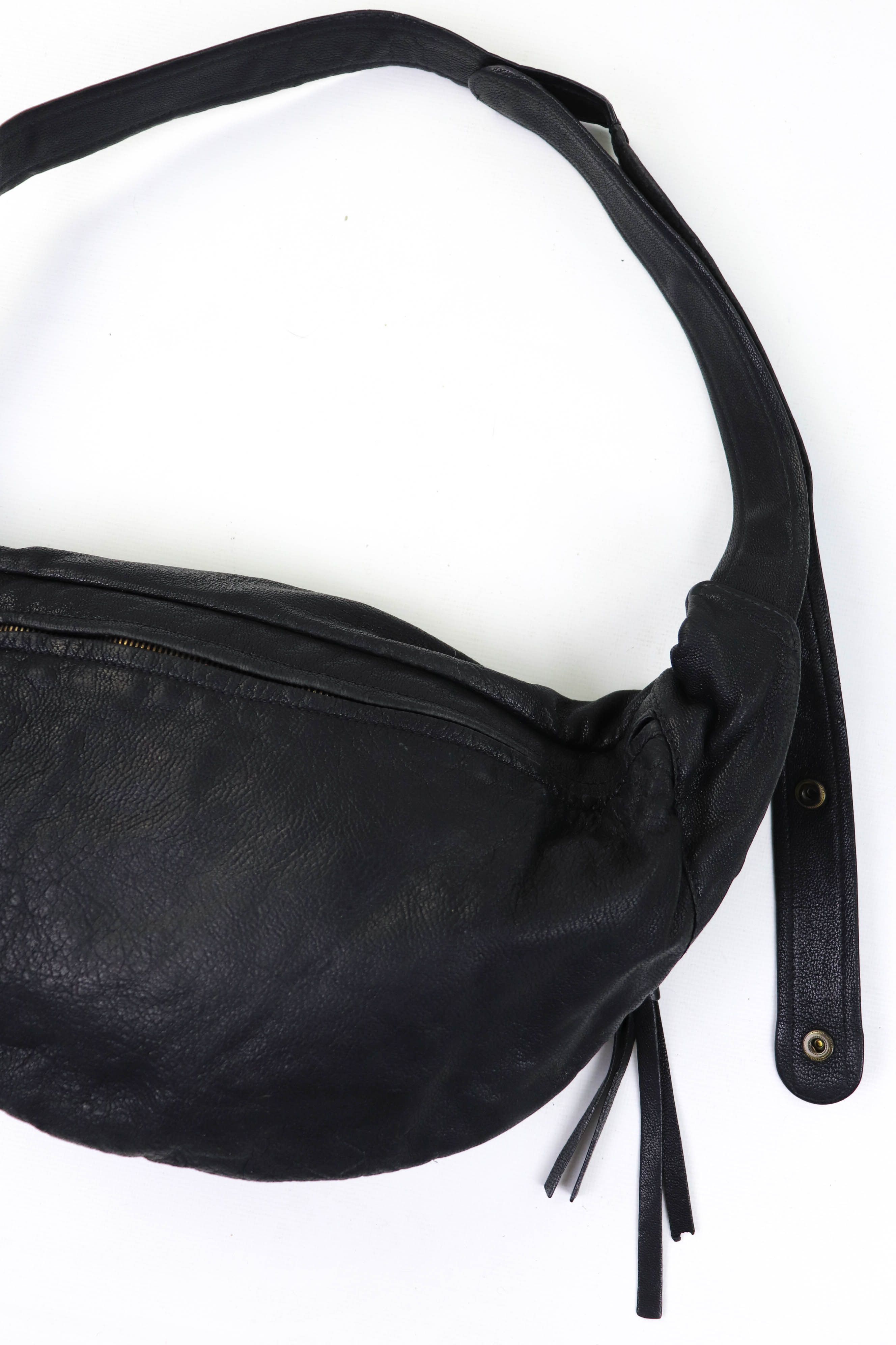 Genuine Leather YVONNE KONE (Womens?) Black Leather Oversized Albi Bum Bag Size ONE SIZE - 9 Thumbnail