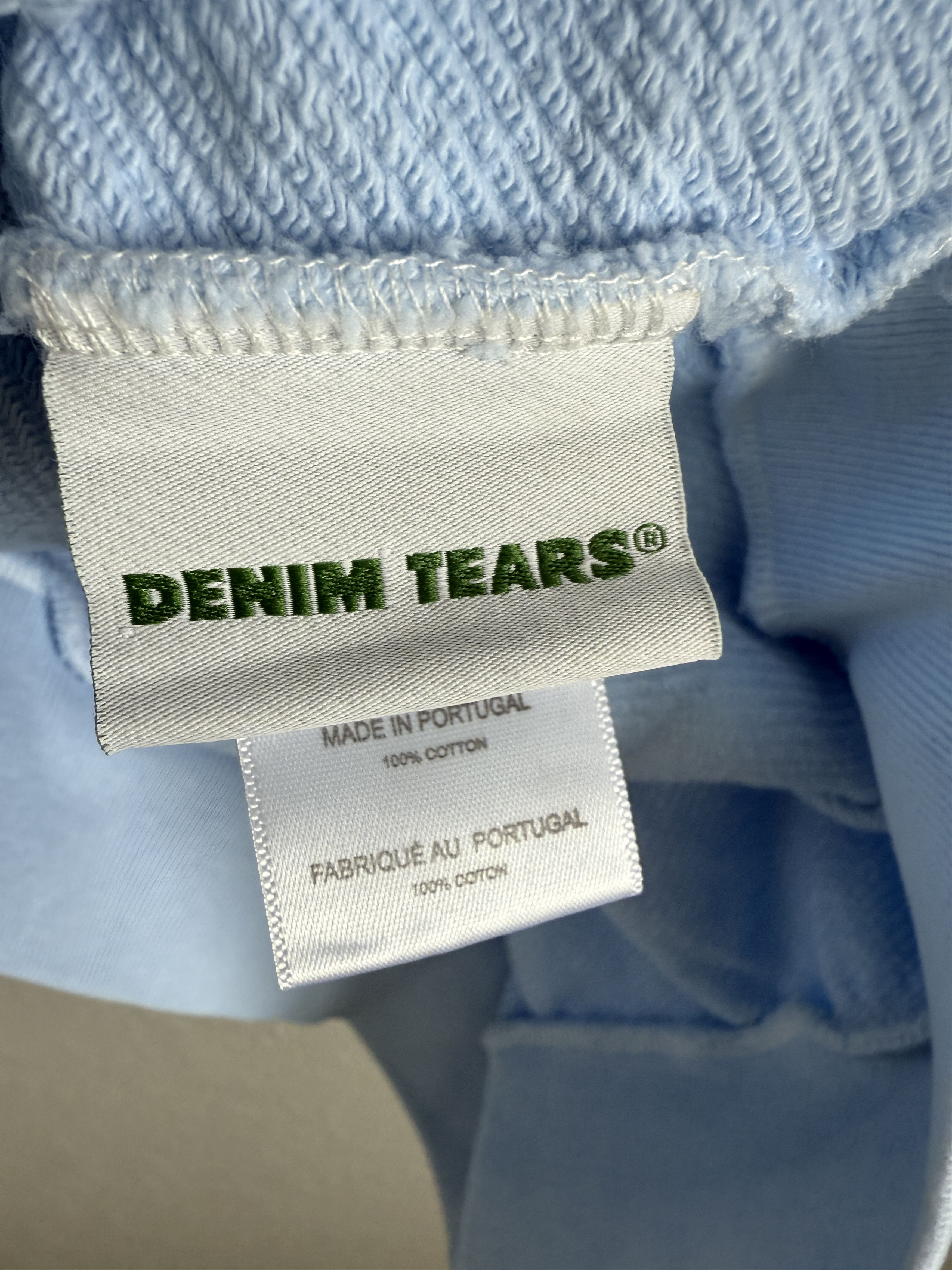 DENIM TEARS Denim Tears Power Blue Hoodie Size S Size US S / EU 44-46 / 1 - 8 Thumbnail