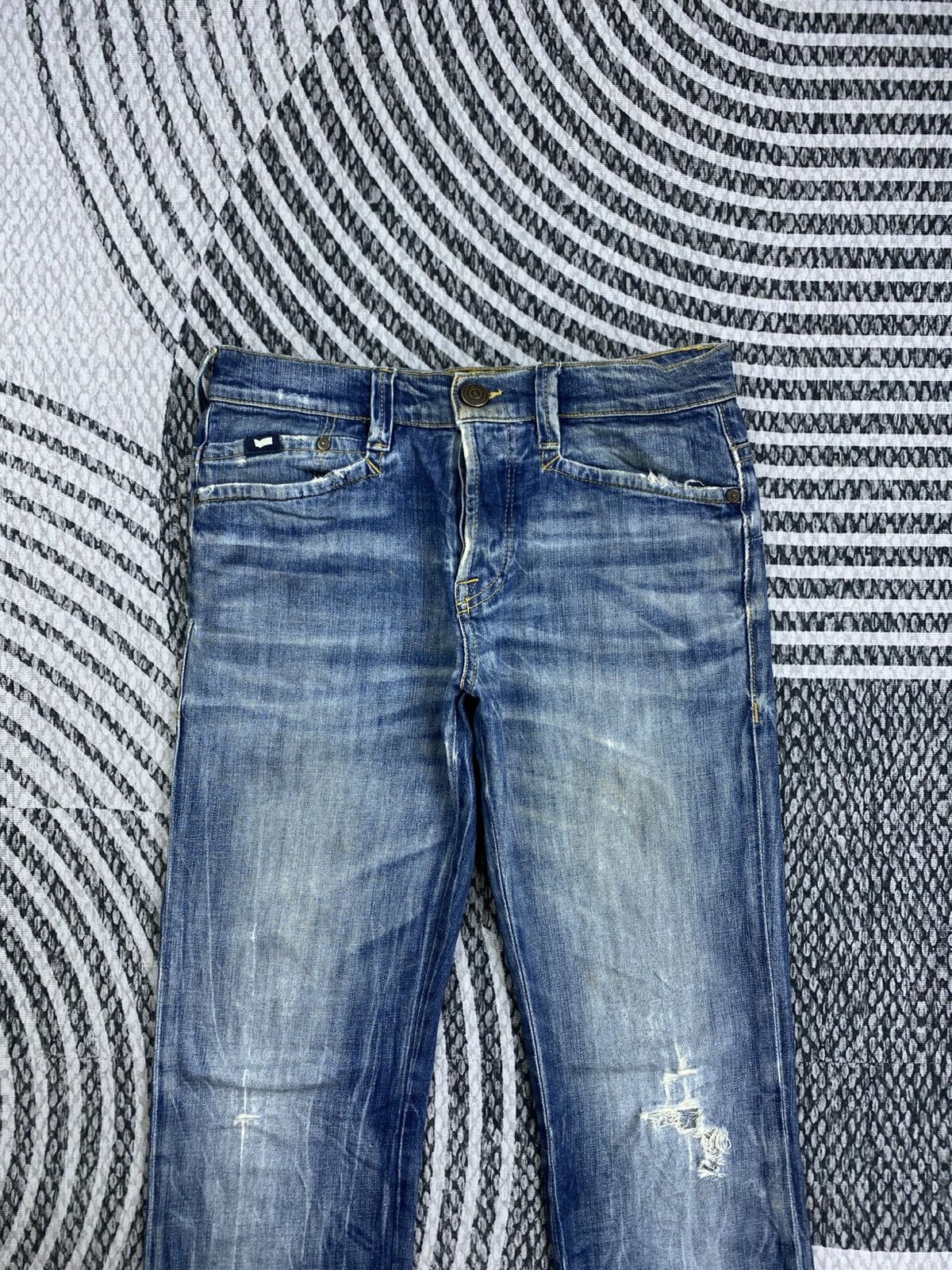 GAS Vintage GAS Distressed Blue Denim Jeans Pants Size US 31 - 7 Thumbnail