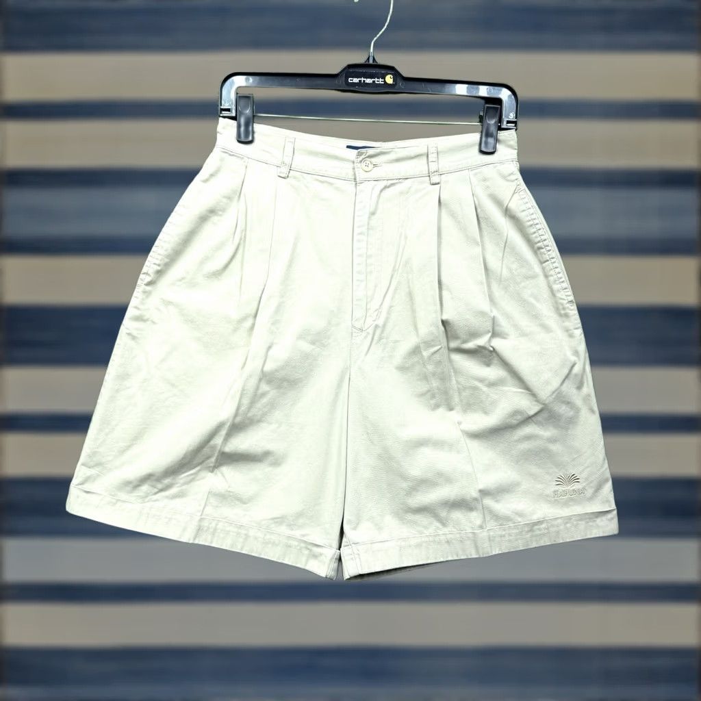 Polo Ralph Lauren Polo Ralph Lauren Shorts Womens 10 Khaki Twill Pleated High Rise Preppy Sport Size 32" / US 10 / IT 46 - 1 Thumbnail