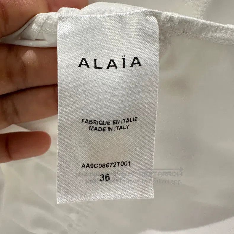 Alaia Alaia Solid Color Tailored Cotton Long Sleeve Shirt Size XS / US 0-2 / IT 36-38 - 4 Thumbnail