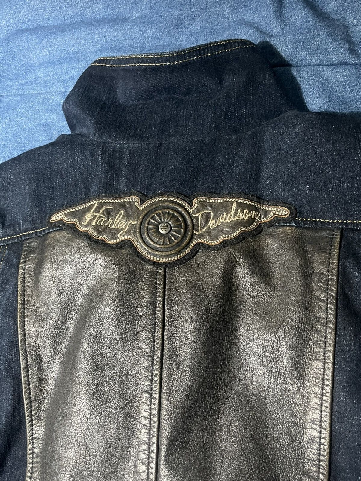 Harley Davidson Vintage Harley Davidson Denim Jacket Size XL / US 12-14 / IT 48-50 - 6 Thumbnail