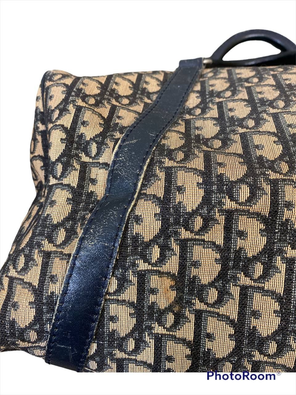 Christian Dior Monsieur × Dior vintage christian dior leather monogram bowling handbag Size ONE SIZE - 8 Thumbnail