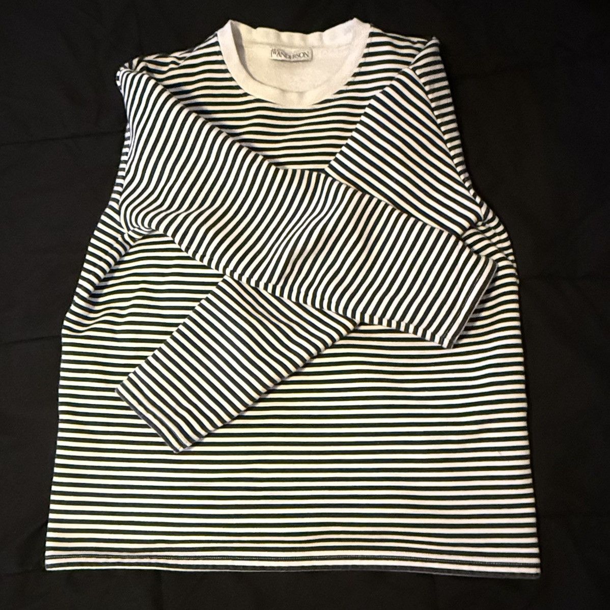 JW Anderson Striped Logo Crewneck T-Shirt Size US S / EU 44-46 / 1 - 3 Thumbnail