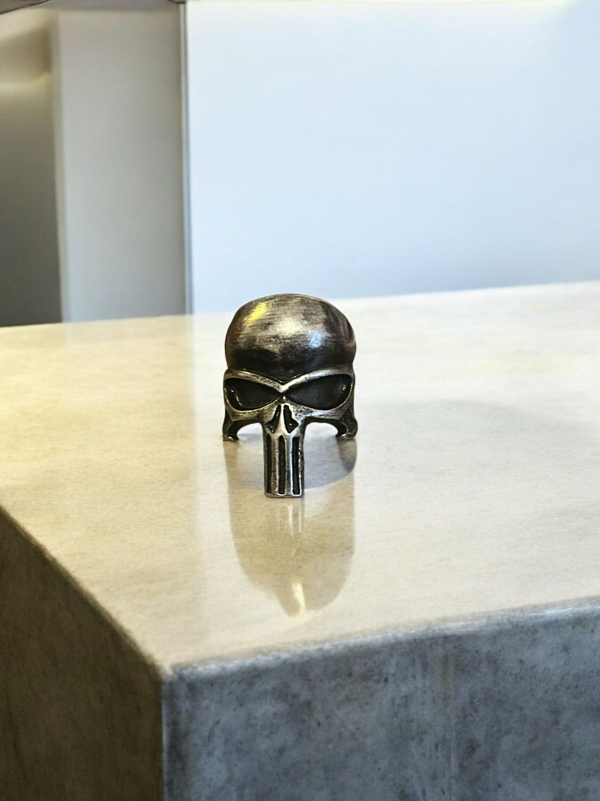 Other Edgy Stainless Steel Punisher Skull Ring- Bold Rock Style Size ONE SIZE - 1 Thumbnail
