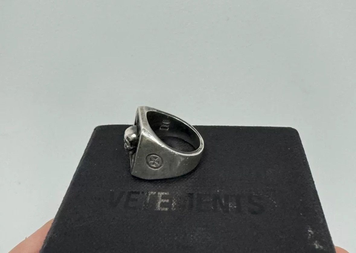 Vetements Vetements 19SS Skull 925 Silver Skull Ring2412-Nextarrow Size ONE SIZE - 4 Thumbnail