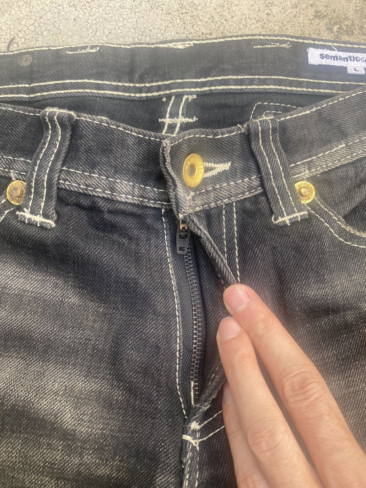 Japanese Brand Japanese Brand Semantic Design Clawmark Straightcut Denim Size US 32 / EU 48 - 7 Thumbnail