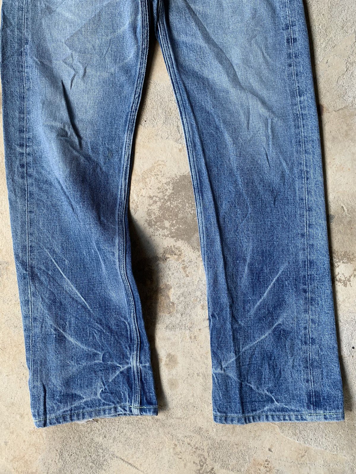 If Six Was Nine × Japanese Brand × Le Grande Bleu (L.G.B.) DISTRESSED NCFM RIELABO SELVEDGE DENIM Size US 32 / EU 48 - 5 Thumbnail