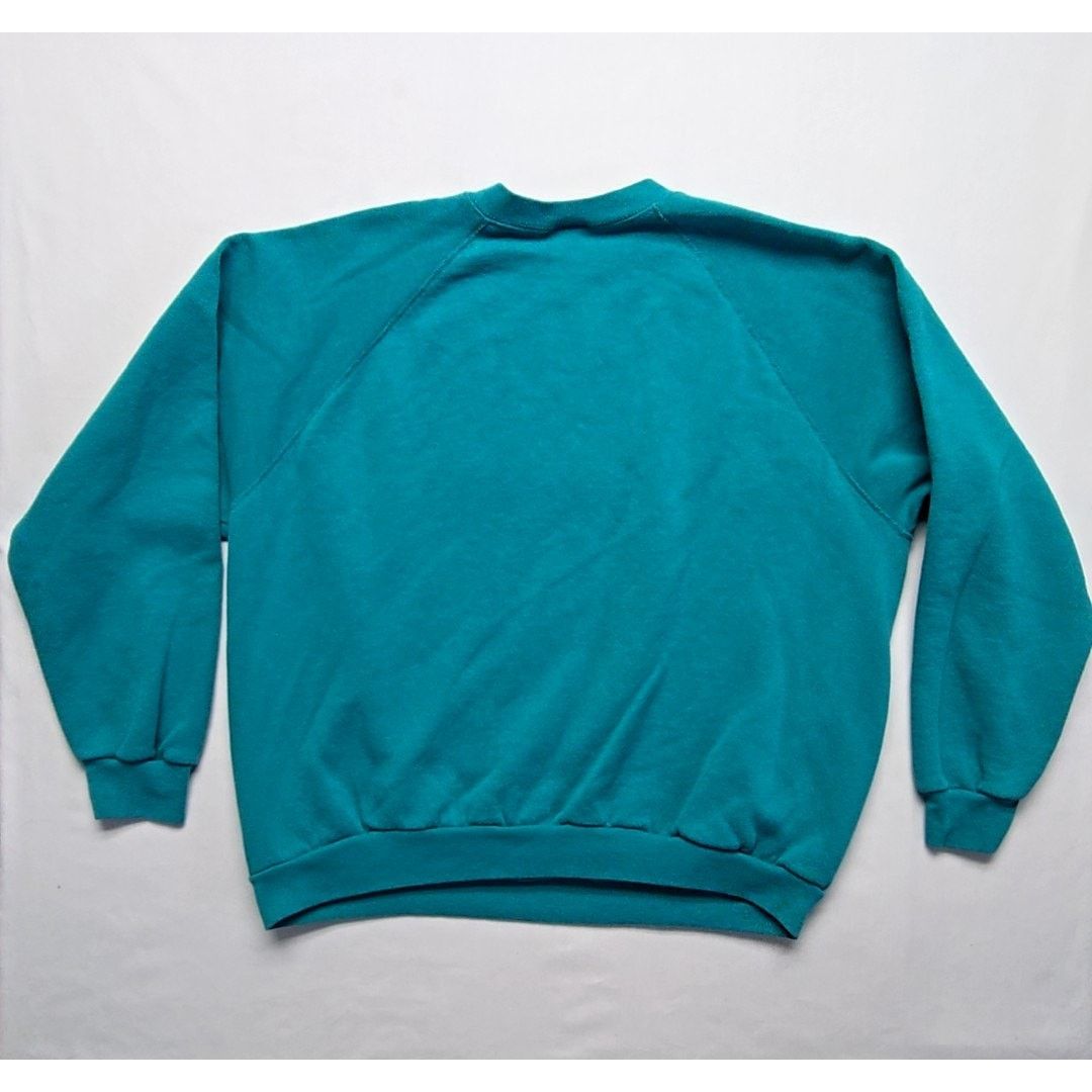 Tultex Vintage Blank Tultex Sweatshirt Teal 90s X-Large XL Crewneck Size US XL / EU 56 / 4 - 6 Thumbnail
