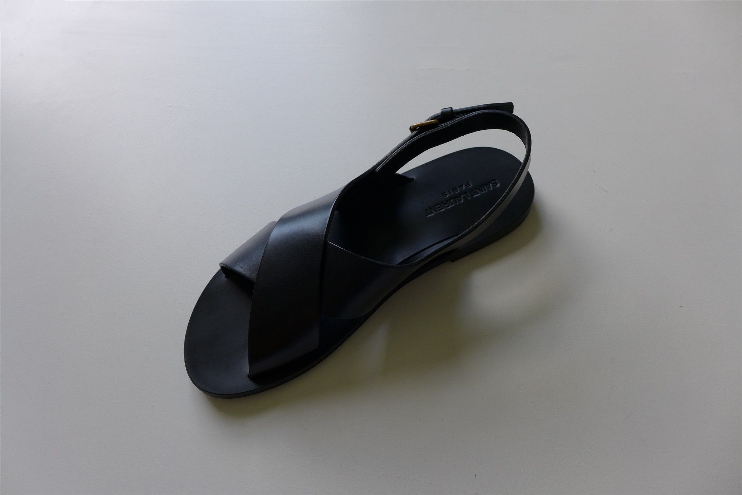 Saint Laurent Paris Saint Laurent Paris Mojave Sandals - Black Calf Leather Size US 8 / EU 41 - 15 Thumbnail