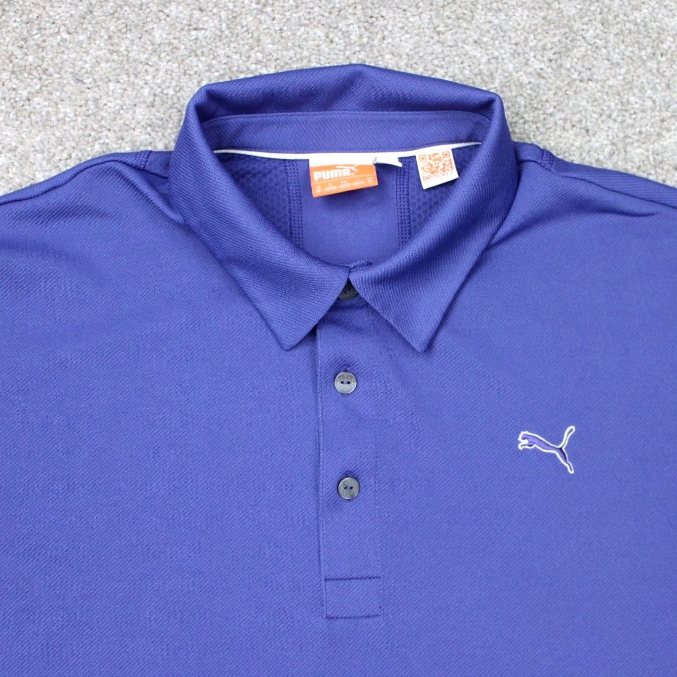Puma Puma Polo Shirt Mens Medium Blue Short Sleeve Polo Golf Shirt Pullover Polo Short Sleeve Shirt Sports Logo Breathable Lightweight Stretch Regular Fit Size US M / EU 48-50 / 2 - 3 Thumbnail