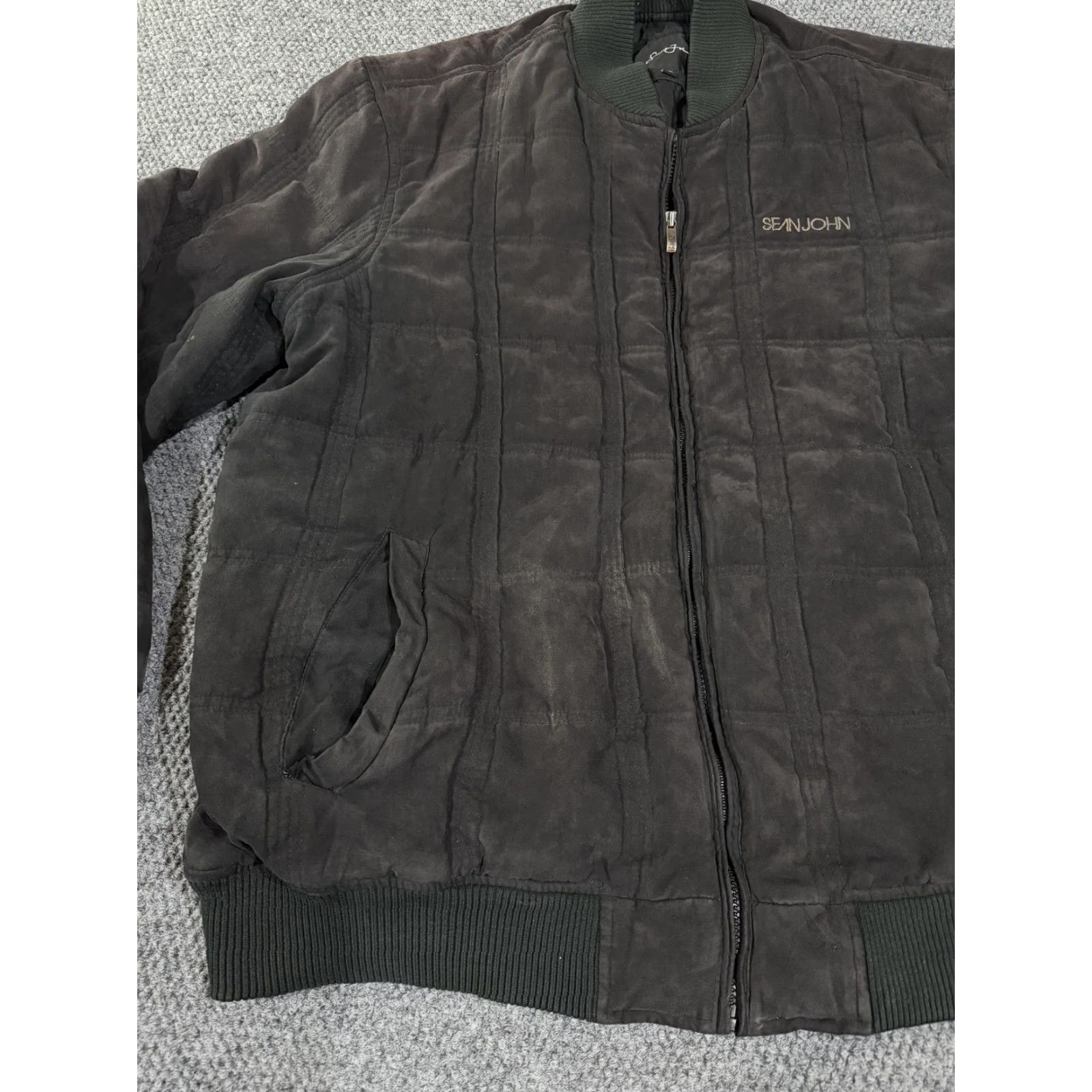 Sean John Sean John Jacket Mens 3XL Brown Microfiber Quilted Bomber Full Zip Lined Warm Size US XXL / EU 58 / 5 - 3 Thumbnail