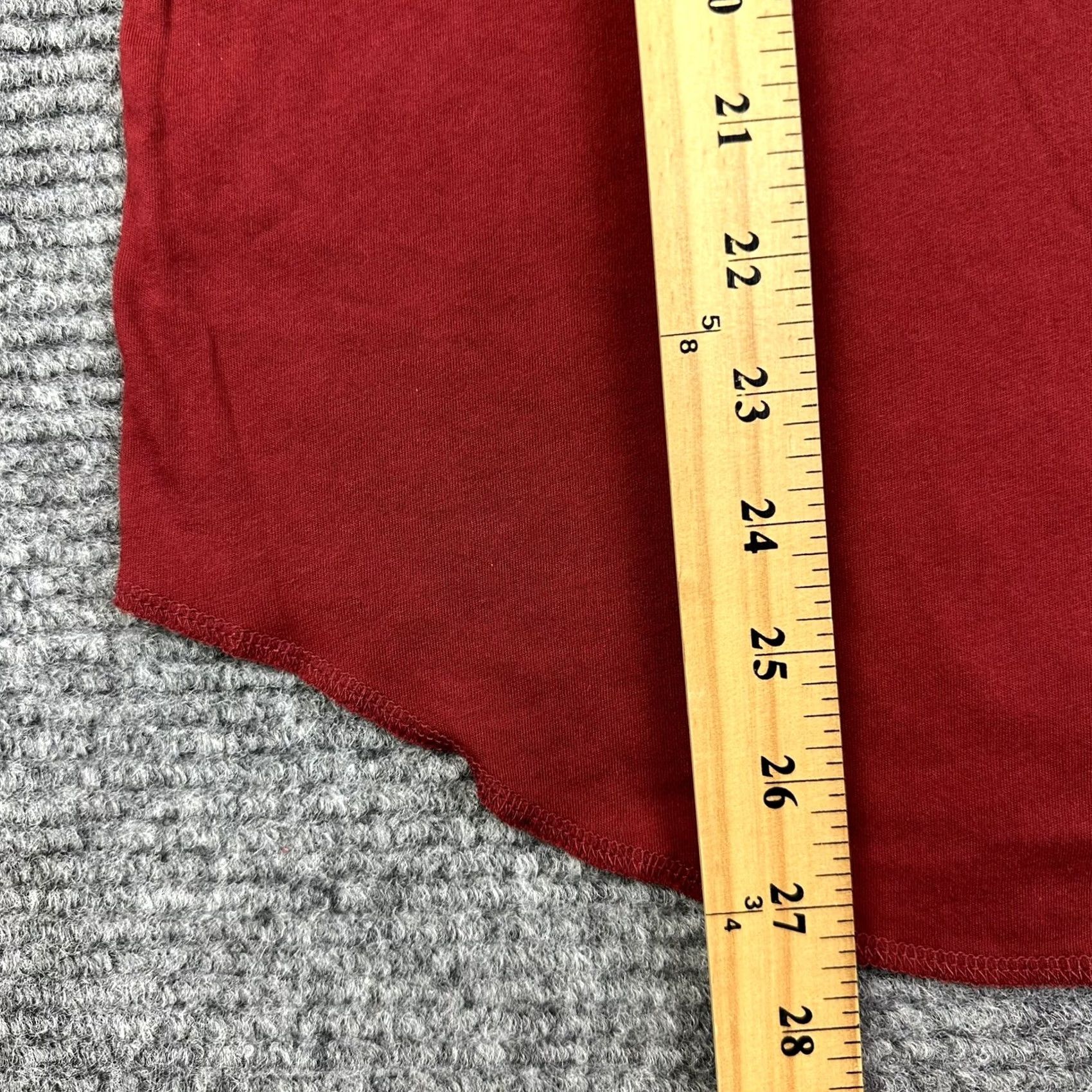 Converse Converse Logo Graphic Modern Shirt Juniors M Long Sleeve Red Cotton 100% Stretch Fit Womens Size M / US 6-8 / IT 42-44 - 5 Thumbnail