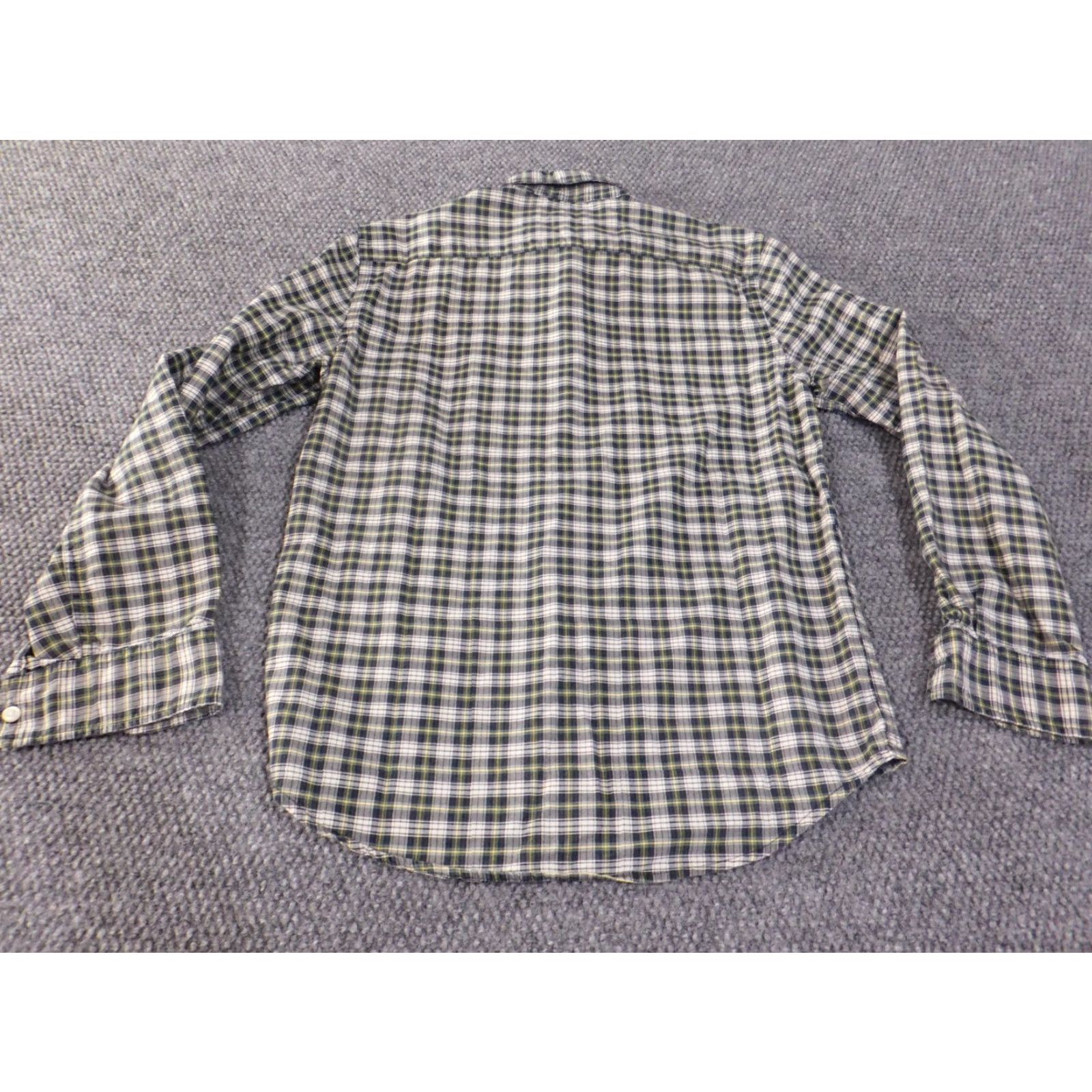 Ralph Lauren Denim & Supply Ralph Lauren Shirt Mens Small Green Plaid Button Up Retro Spirit Collection Button-Down Collar Knit Cotton Regular Short Sleeve? Size US S / EU 44-46 / 1 - 7 Thumbnail