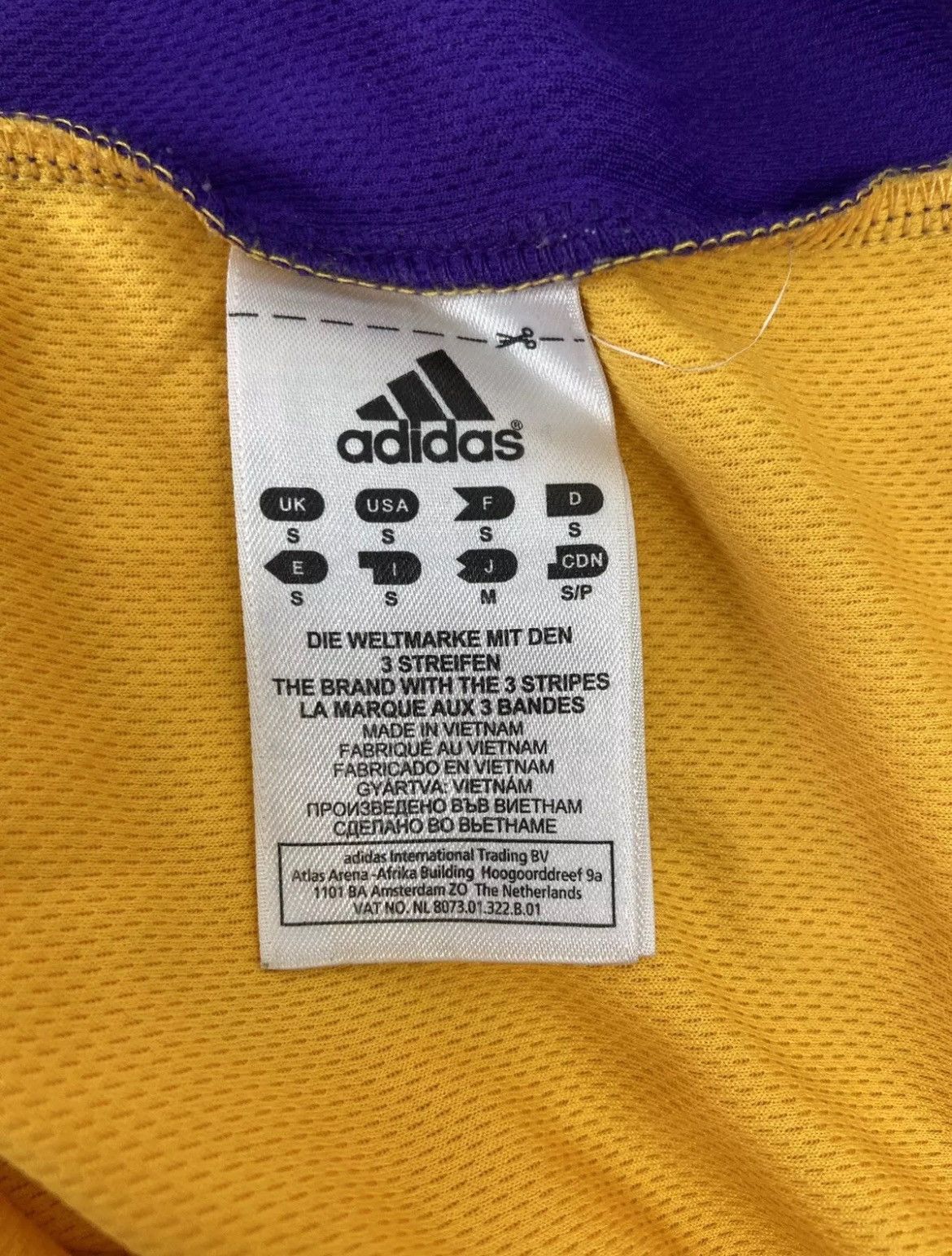 Adidas × NBA × Vintage Lakers NBA 2012 Jersey #24 Kobe Bryant 7565A Size S Size US S / EU 44-46 / 1 - 8 Thumbnail