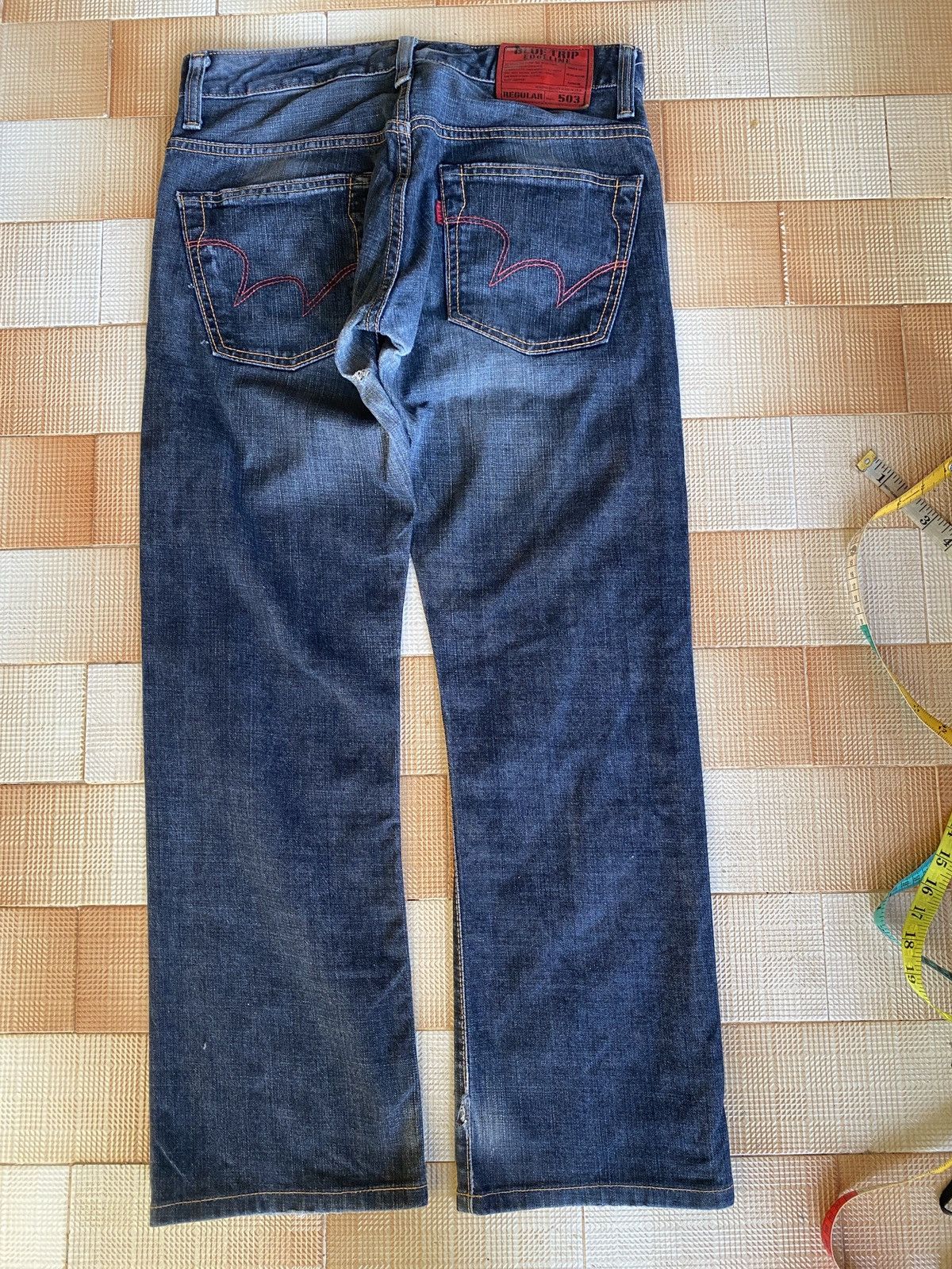 Edwin × PPFM × Vintage Vintage edwin blue trip 503 regular denim Size US 30 / EU 46 - 3 Thumbnail