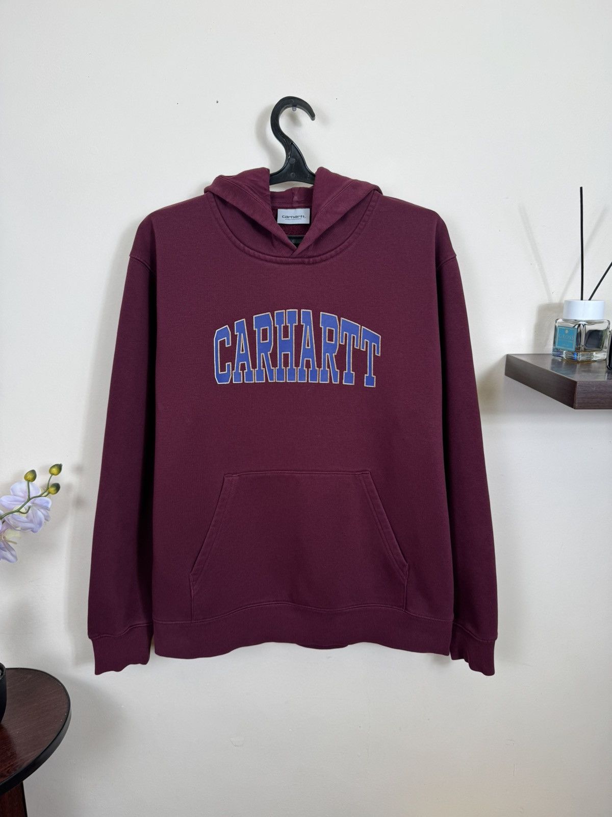 Carhartt Wip Carhartt WIP Hoodie Hooded Theory Sweat Burgundy Sz XL Size US XL / EU 56 / 4 - 6 Thumbnail
