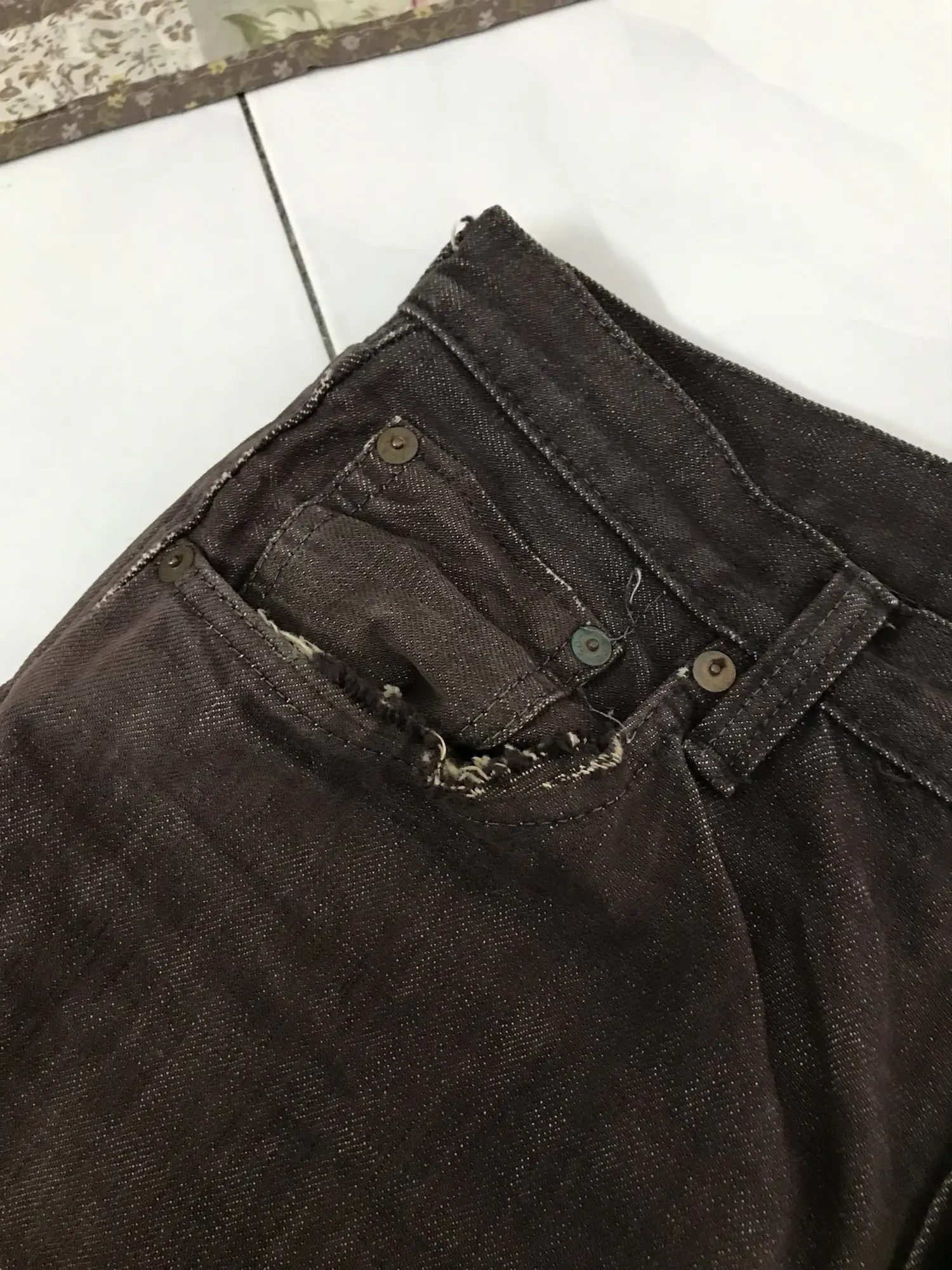 Full Count & Co. Full Count Selvedge Distressed Y2k Denim Size US 30 / EU 46 - 12 Thumbnail