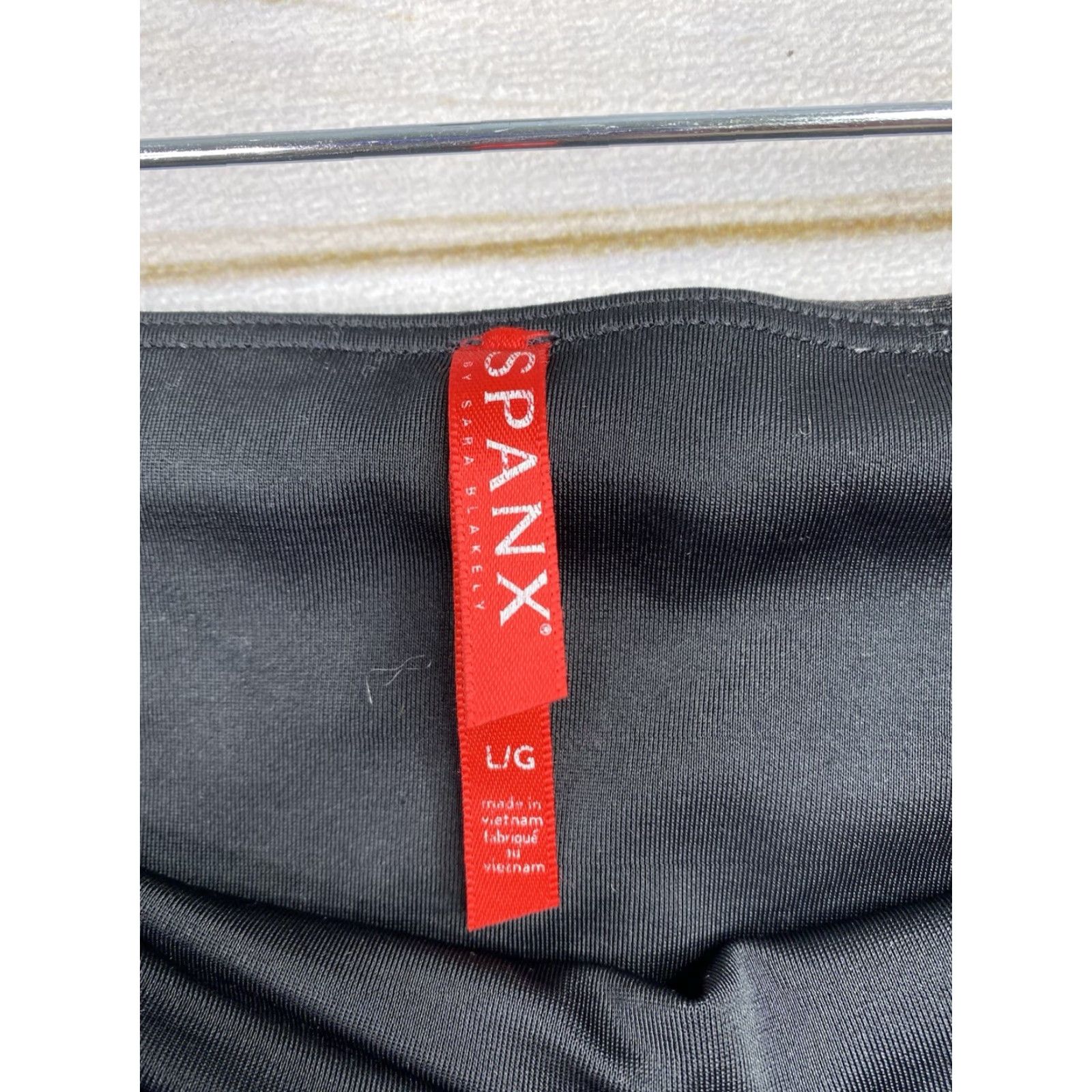Spanx Spanx Black Faux Leather Coated Leggings Sz L High Rise Shaping Moto Legging Women Bye Size 36" / US 14 / IT 50 - 7 Thumbnail
