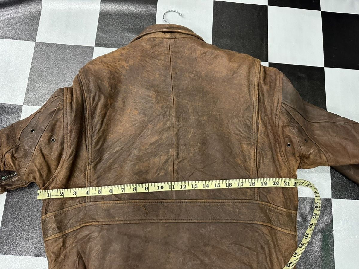 Vintage 90’s Distress Mondick Leather Jacket Size US M / EU 48-50 / 2 - 14 Thumbnail