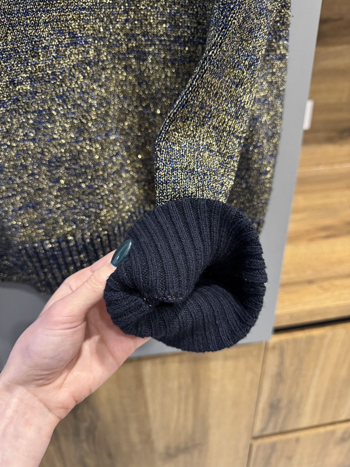 Dries Van Noten Dries Van Noten Wool-Blend Metallic Sweater Size US S / EU 44-46 / 1 - 4 Thumbnail