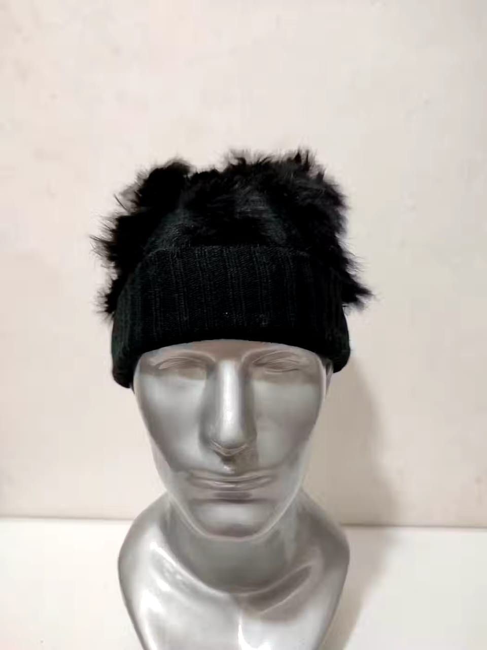 Designer IIMK Michel Klein Mix fur Beanie Hats Size ONE SIZE - 1 Thumbnail