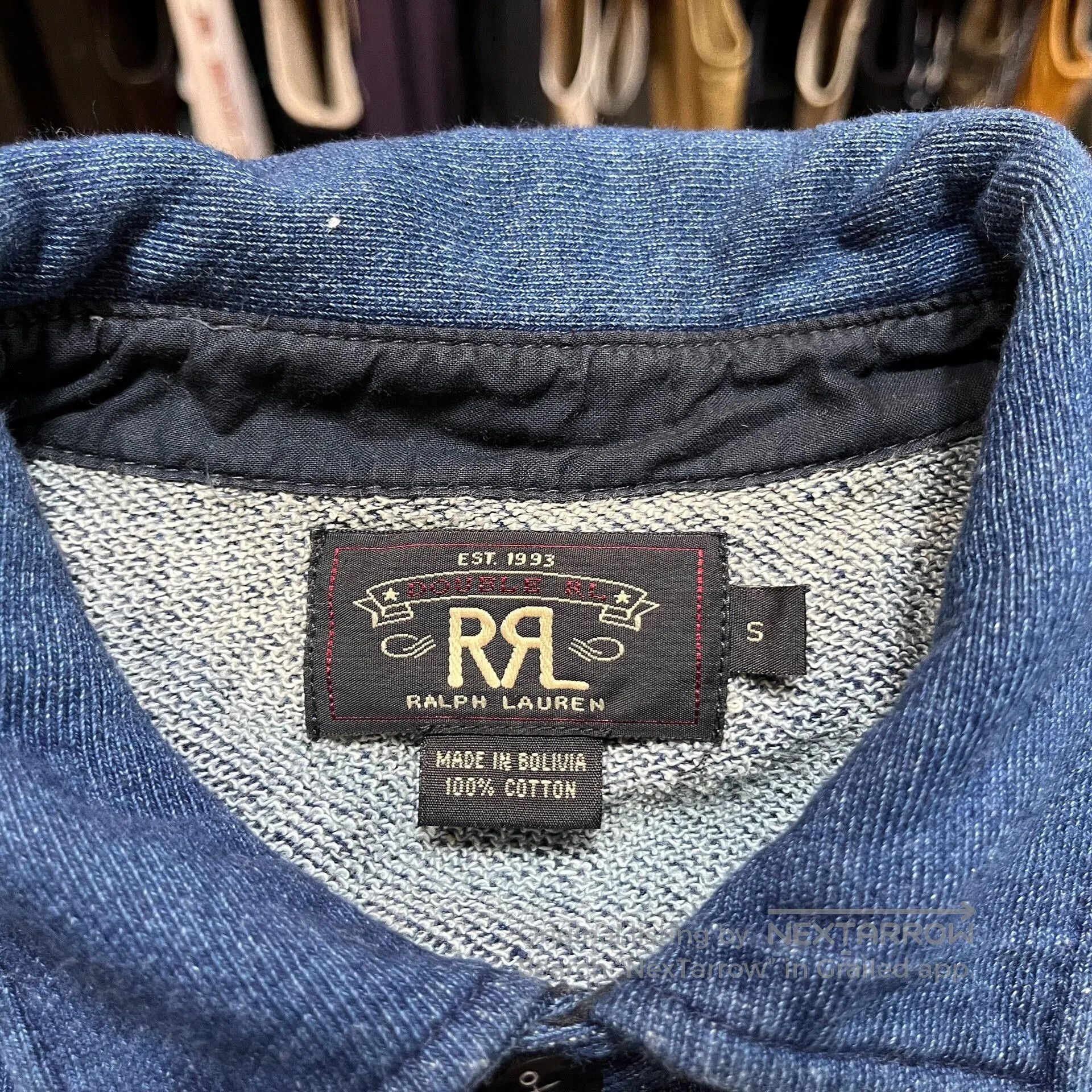 RRL Ralph Lauren navy cotton shirt by Ralph Lauren. Size US S / EU 44-46 / 1 - 3 Thumbnail