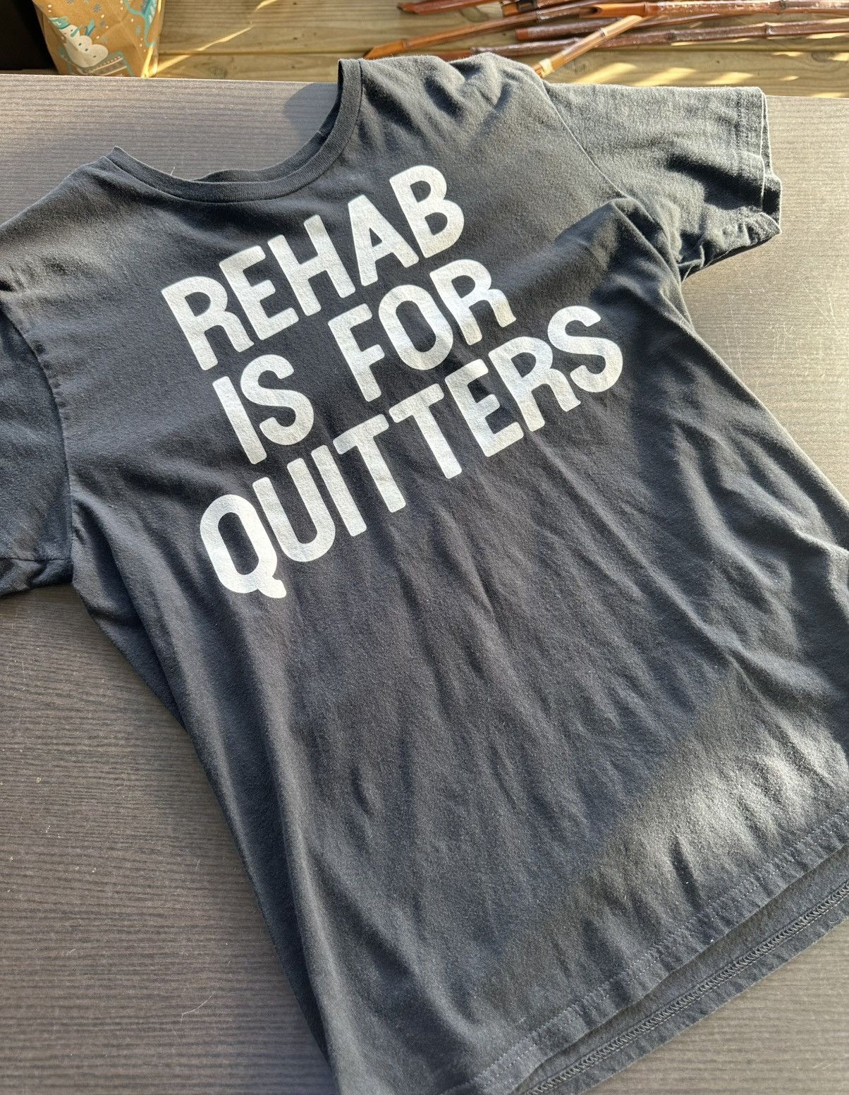 Other Rehab is For Quitters Funny College Alcohol Beer Shirt Black Size US L / EU 52-54 / 3 - 1 Thumbnail