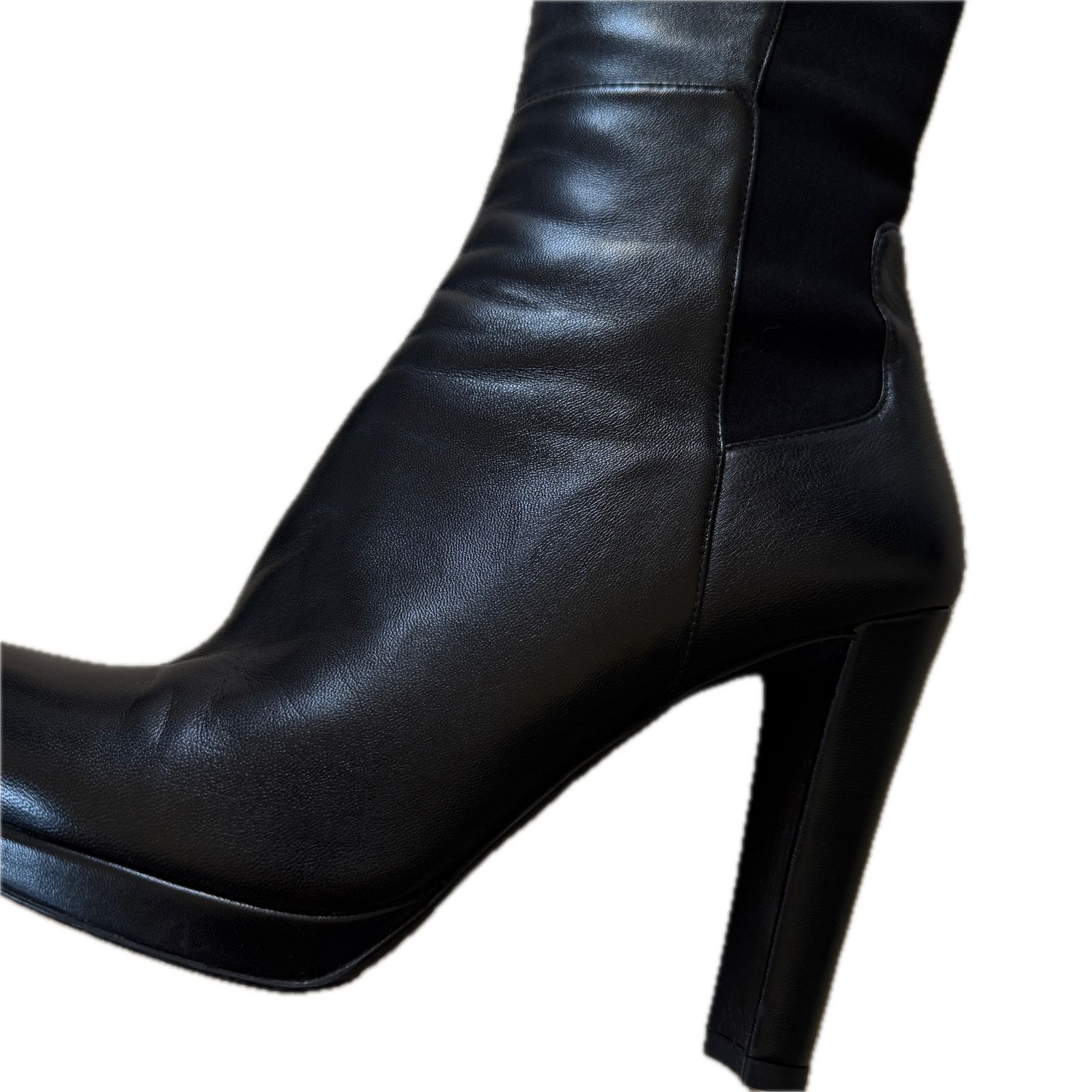 Stuart Weitzman Stuart Weitzman Napa Lowjack Leather & Neoprene Highway Boot Size US 10 / IT 40 - 5 Thumbnail