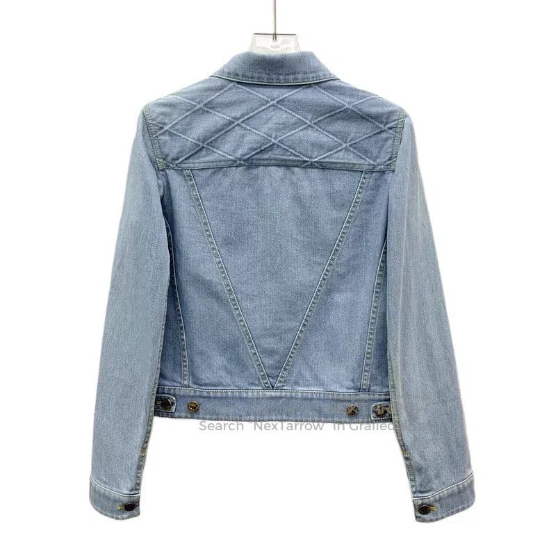 Louis Vuitton Louis Vuitton Light blue lapel single-breasted stitched de Size XXS / US 00 / IT 34 - 2 Thumbnail