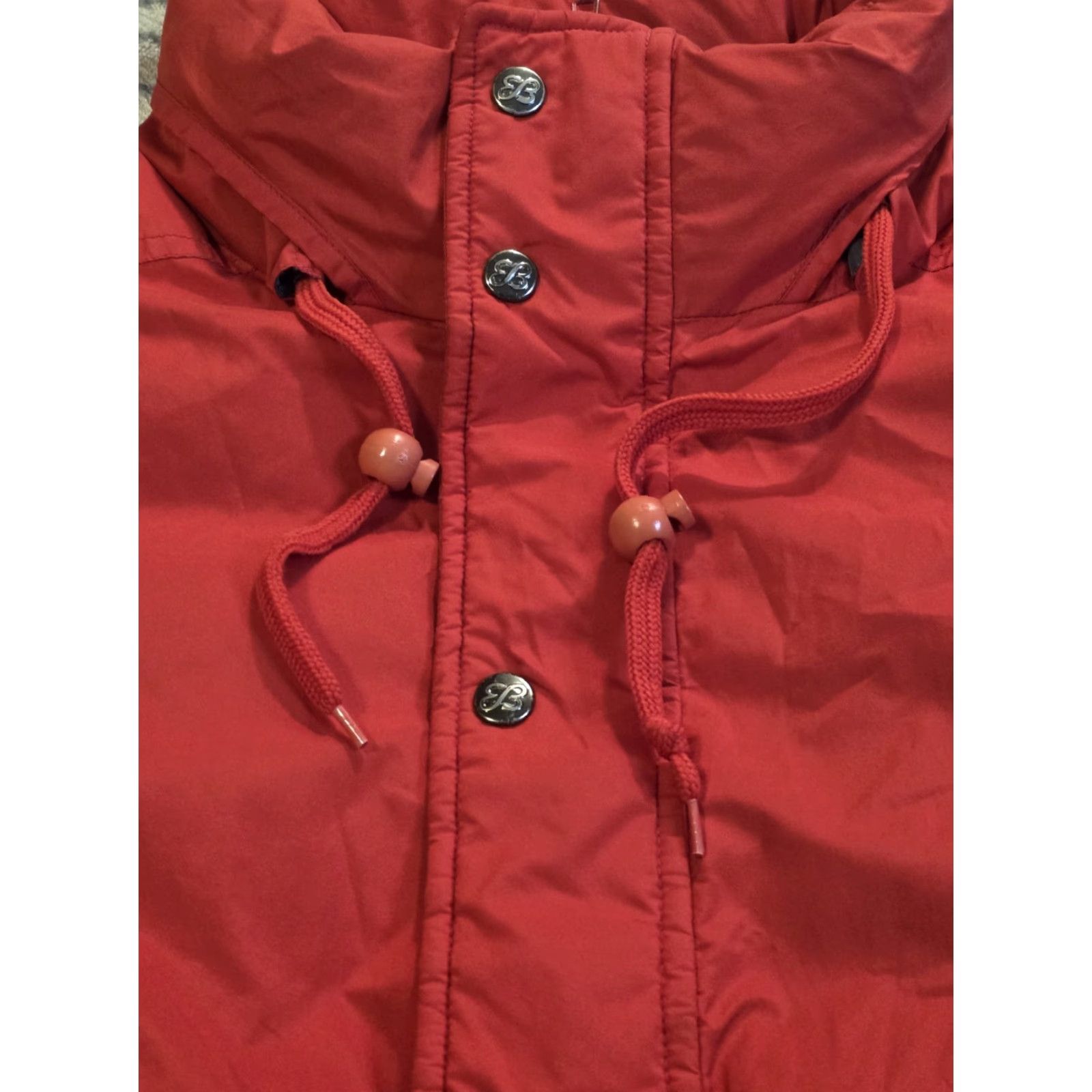 Eddie Bauer VINTAGE Eddie Bauer Jacket Bomber Mens XL Red Down Hooded Nylon Quilted Mid-Length 80s 90s Outdoor Winter Fall Spring Size US XL / EU 56 / 4 - 7 Thumbnail