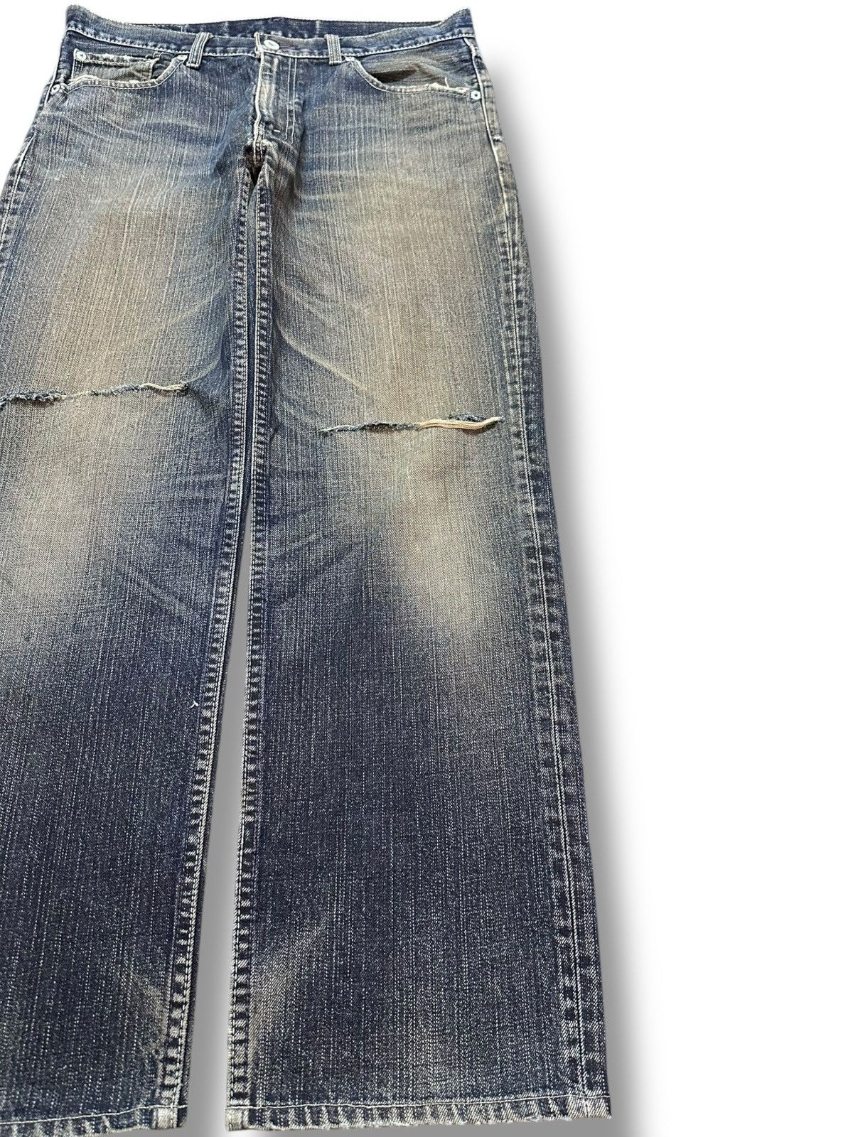 Levi's Vintage Clothing Vintage Levi’s 502 Mudwash Baggy Loose Denim Size US 33 - 4 Thumbnail