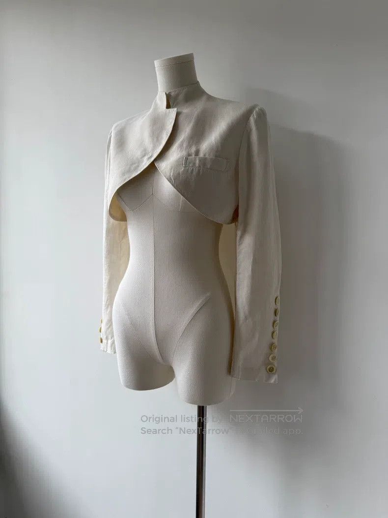 Yohji Yamamoto Yohji Yamamoto size 1 15AW Show Linen Rider Jacket Size S / US 4 / IT 40 - 4 Thumbnail