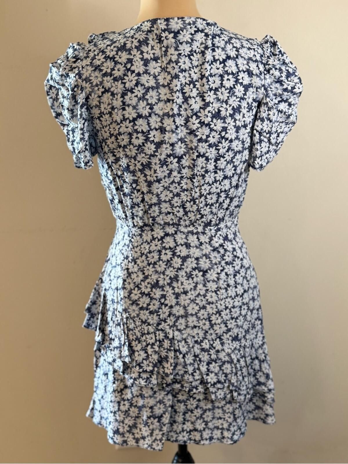 Other Sadie & Sage floral mini dress blue & white ruffled SZ SM Size S / US 4 / IT 40 - 4 Thumbnail