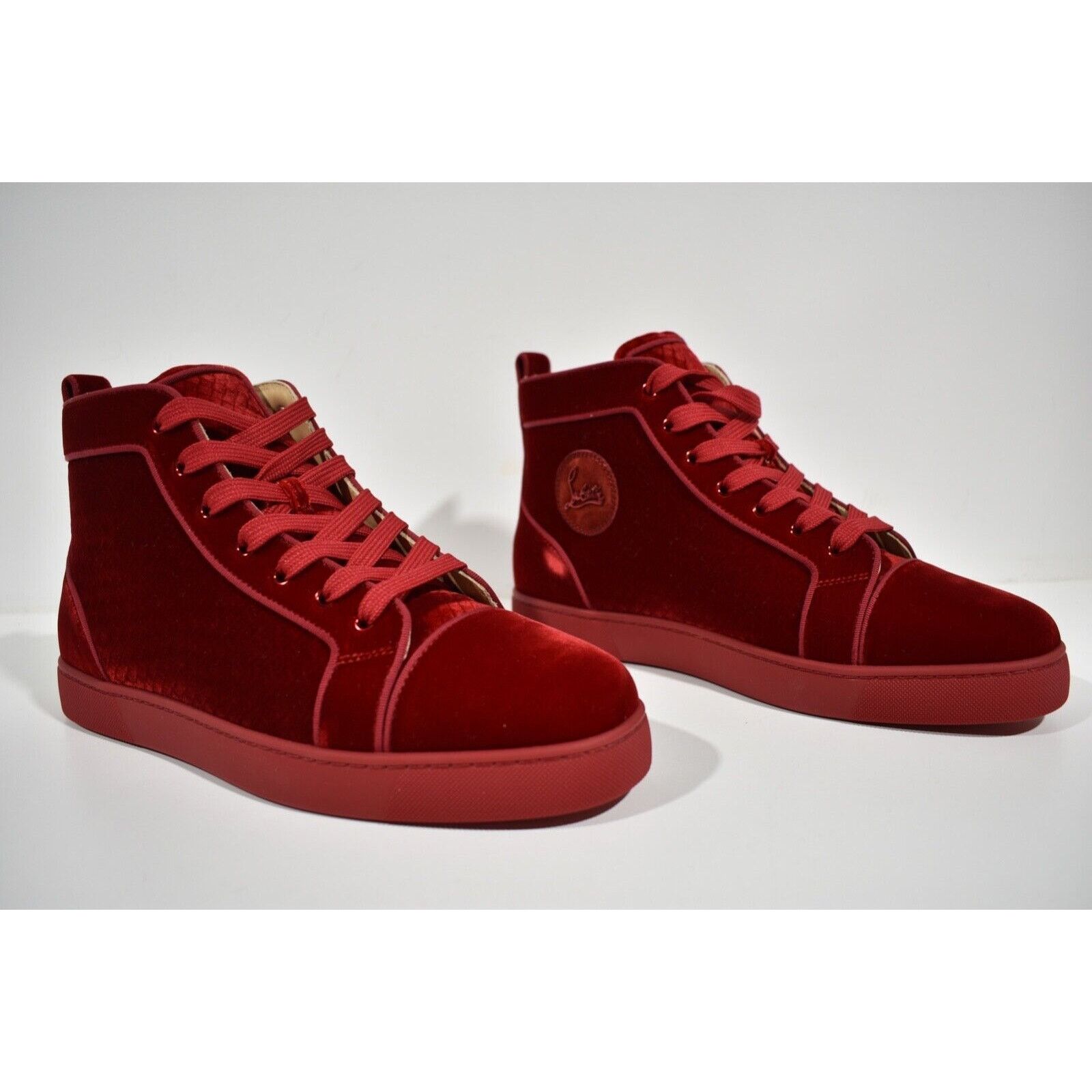 Christian Louboutin Christian Louboutin Louis Orlato Flat Velours Loubi Red Size US 9 / EU 42 - 4 Thumbnail