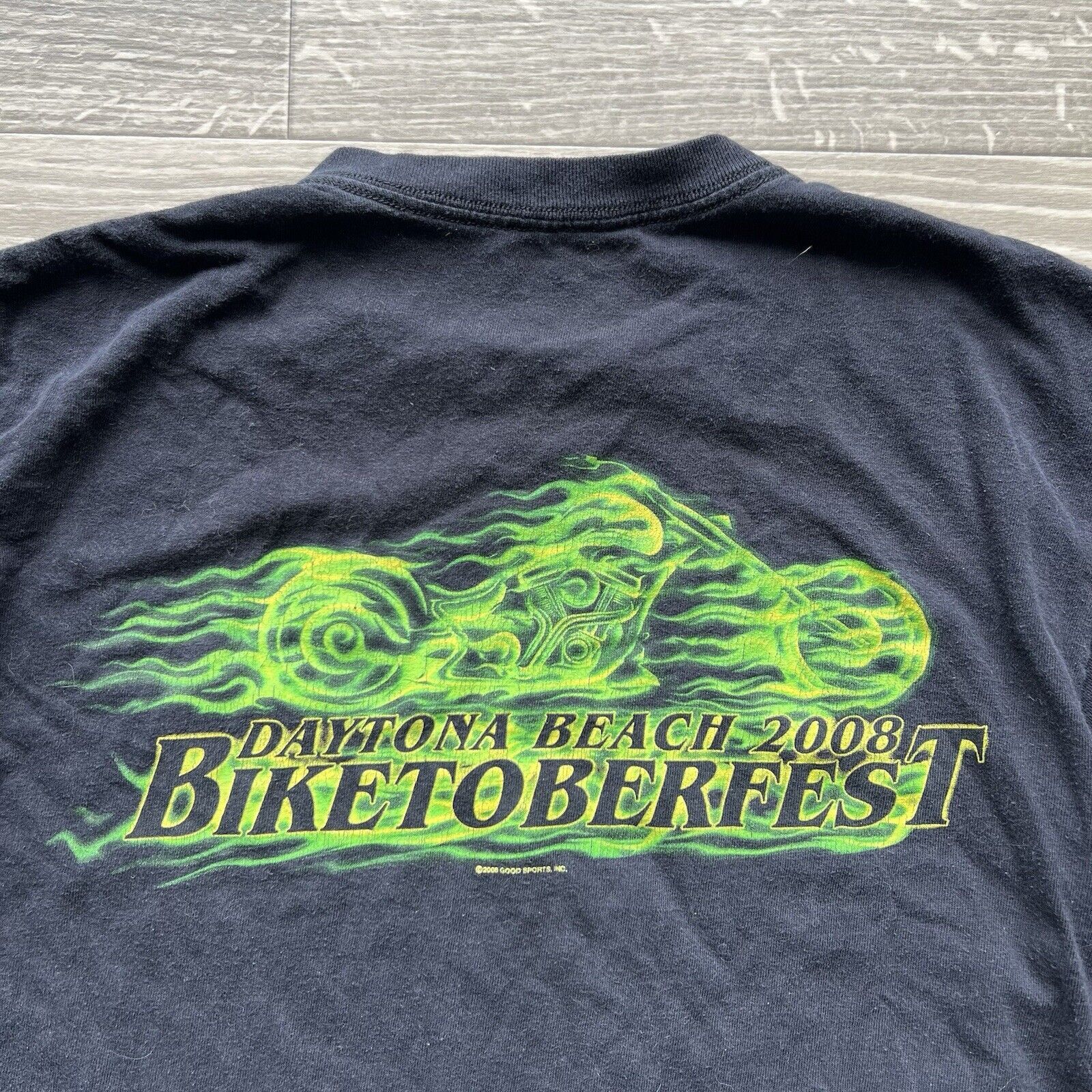 All Sport Vintage Y2k Daytona Beach 2008 Biketoberfest Large T-Shirt Size US L / EU 52-54 / 3 - 2 Thumbnail