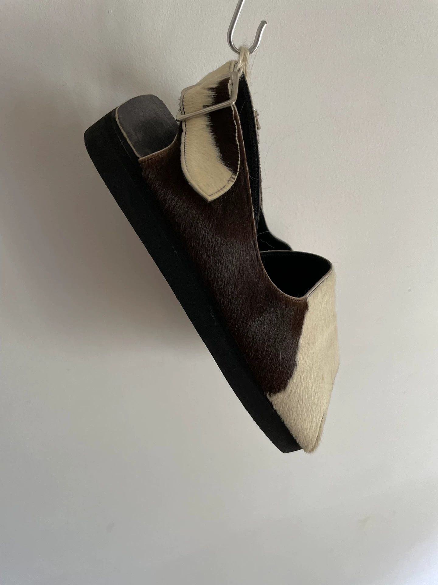 Comme des Garcons CDG 1984 Early Cow Print Square Toe Sandal 36-37 Size US 6 / IT 36 - 8 Thumbnail
